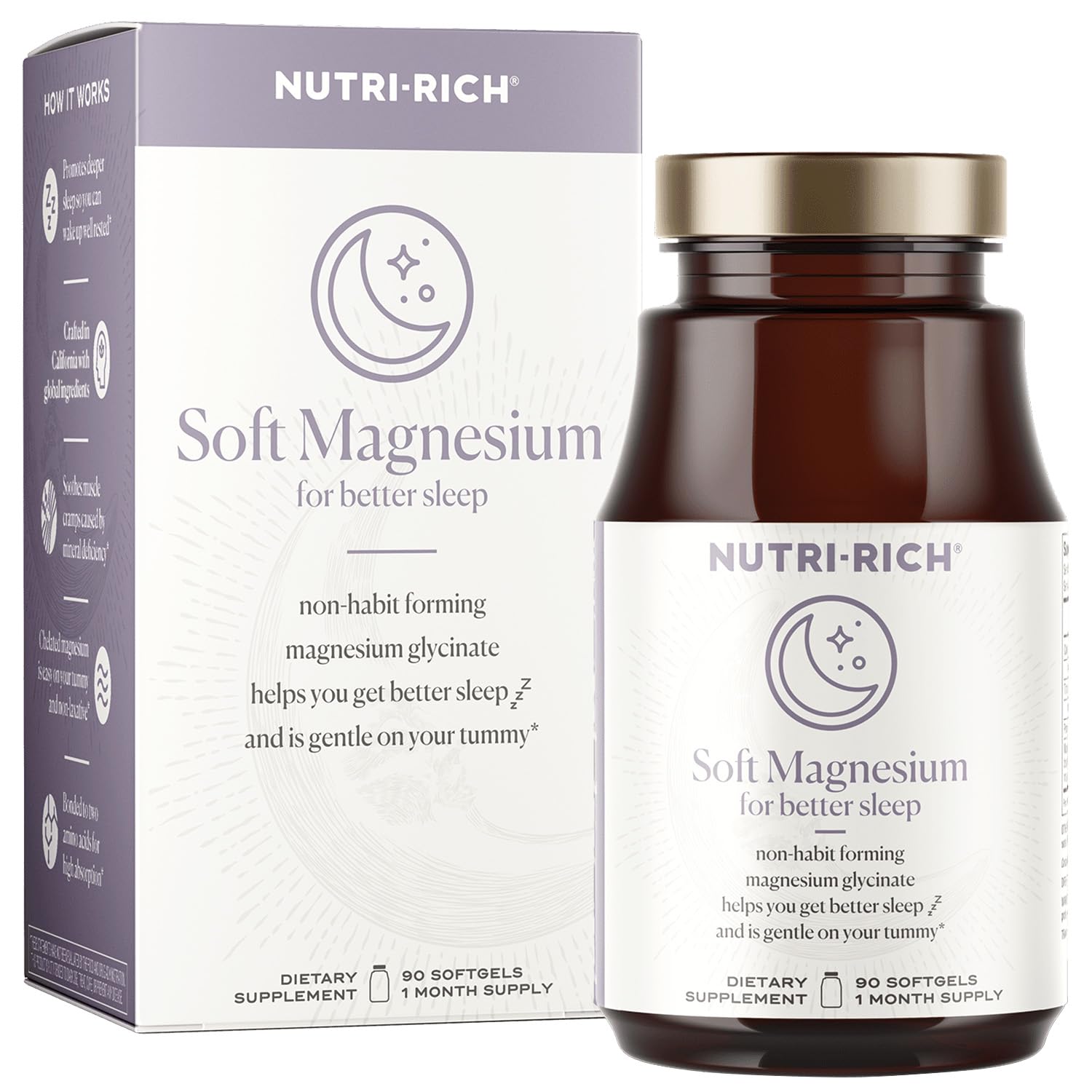 Nutri-Rich Magnesium Glycinate Chelate Softgel 90 Count