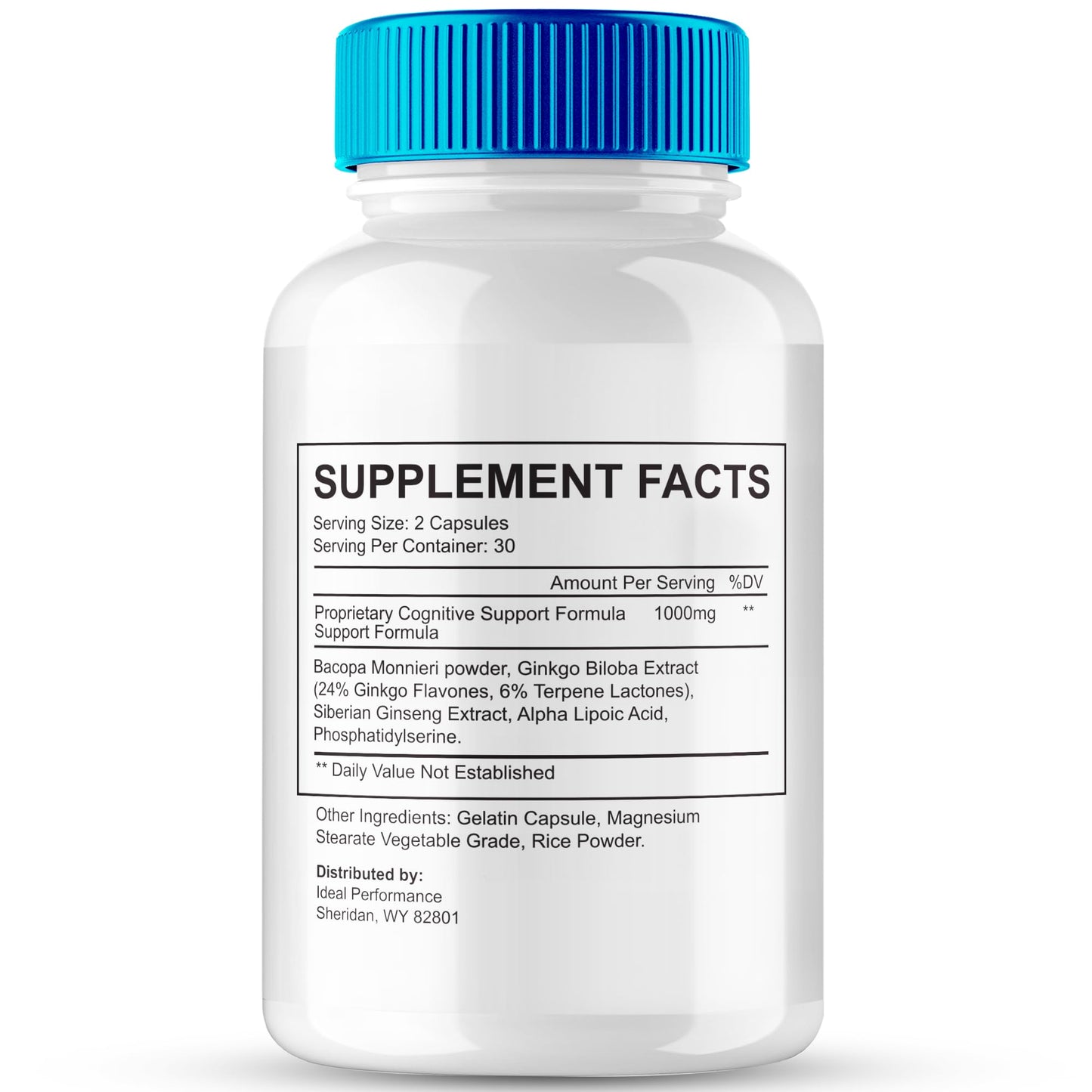 IDEAL PERFORMANCE Neuro Serge Brain Supplements for Memory and Focus Capsules, 180 Count