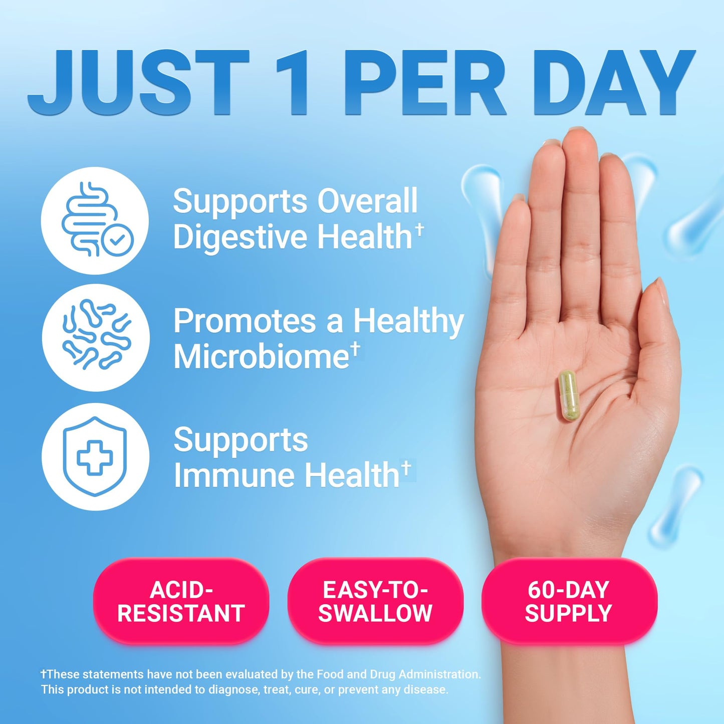 Dr. Berg Nutritionals Probiotic Supplement Capsules, 60 Capsules