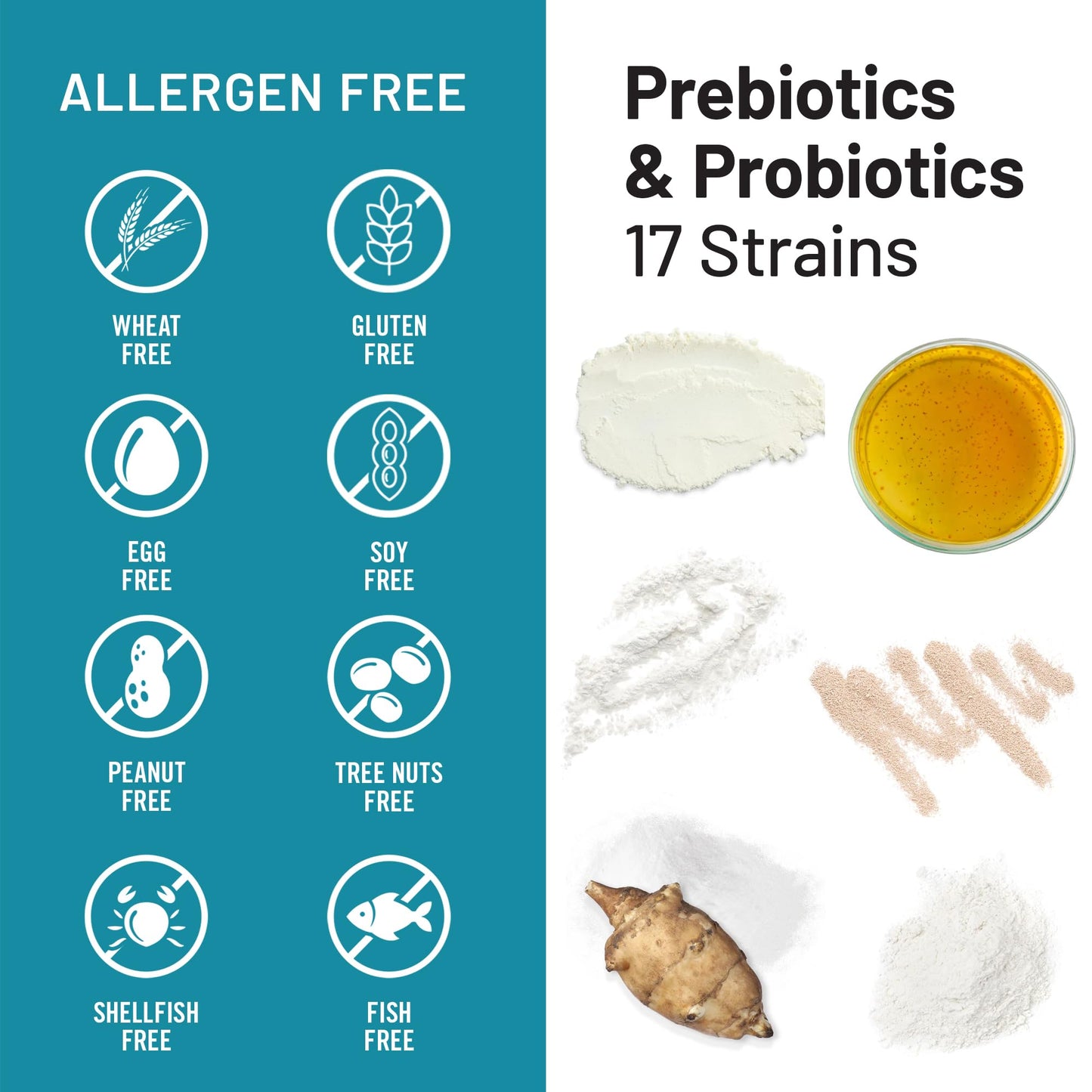 NatureWise Probiotics 60 Billion CFU - 17 Strains + Organic Prebiotics - Immune, Digestive & Gut Health Support for Women & Men - Vegetarian, Gluten-Free, Non-GMO - 60 Capsules
