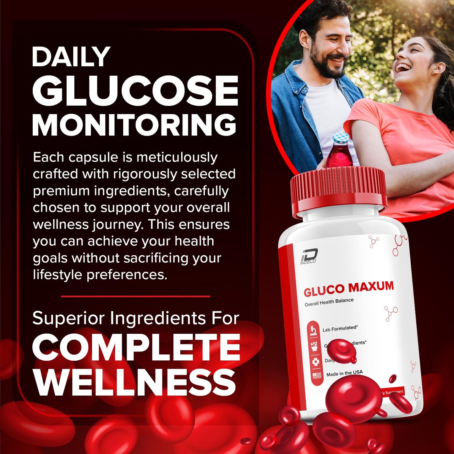Indelo Gluco Maxum, 180 Capsules