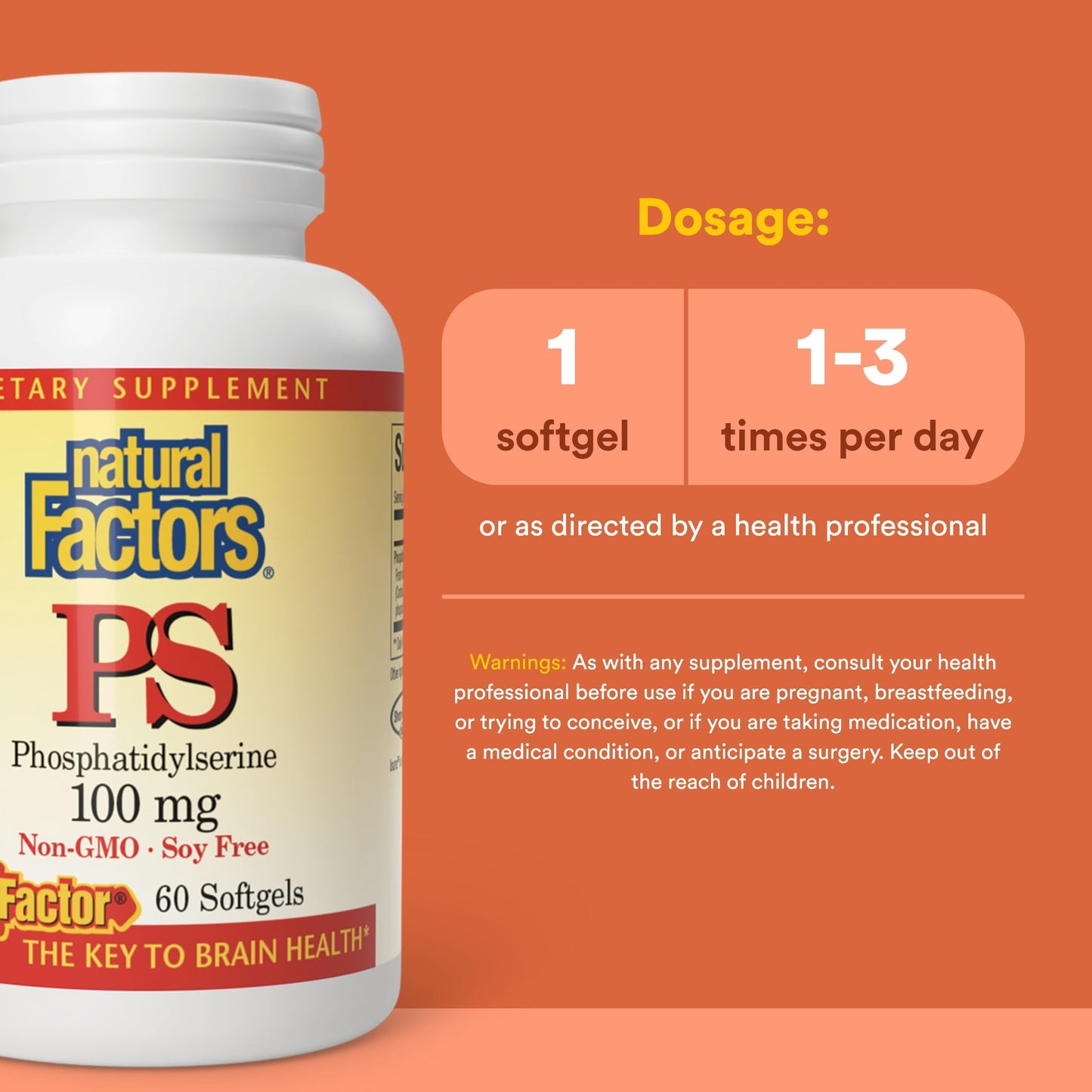 Natural Factors Phosphatidylserine Softgels 60