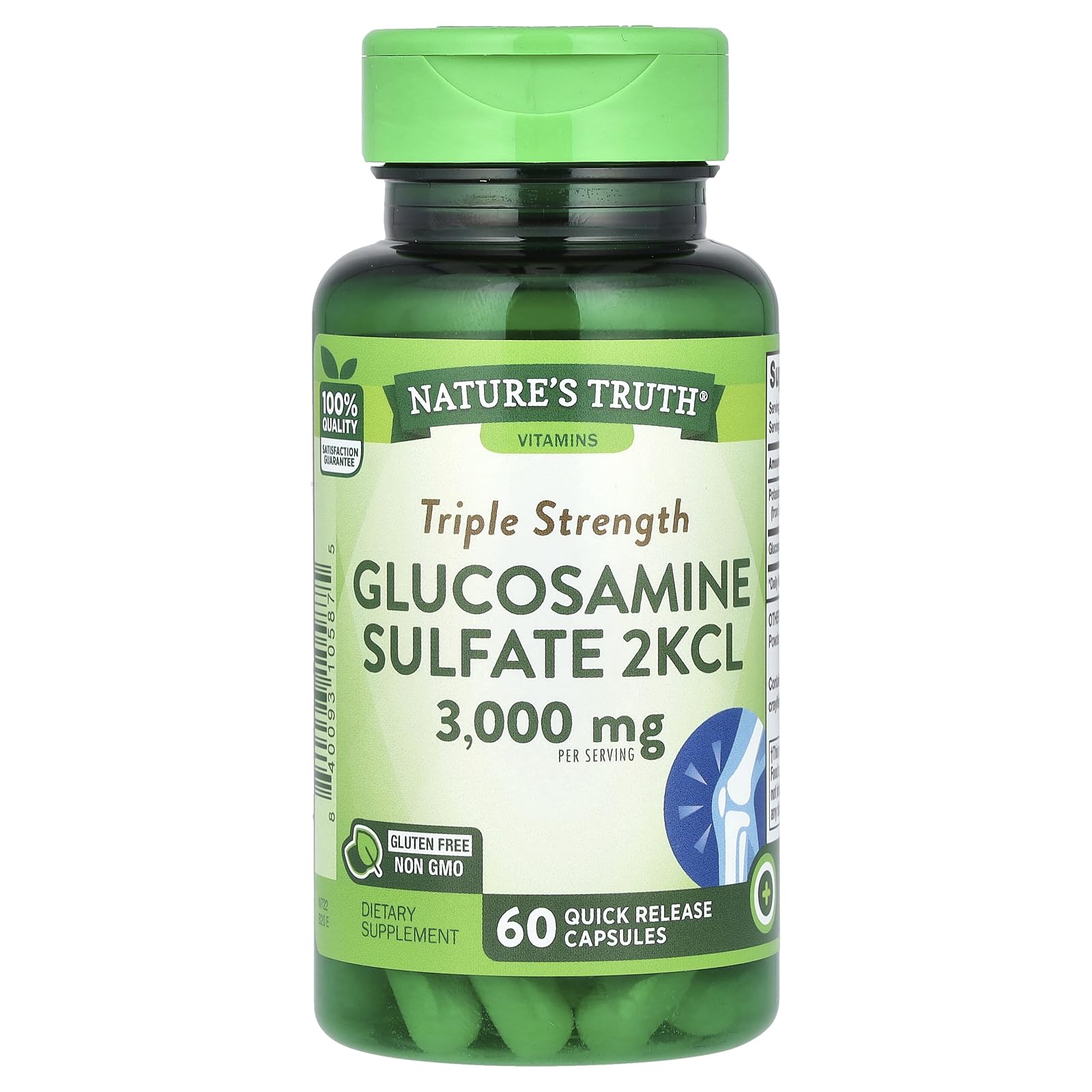 Nature's Truth Triple Glucosamine 3000mg Softgels 60