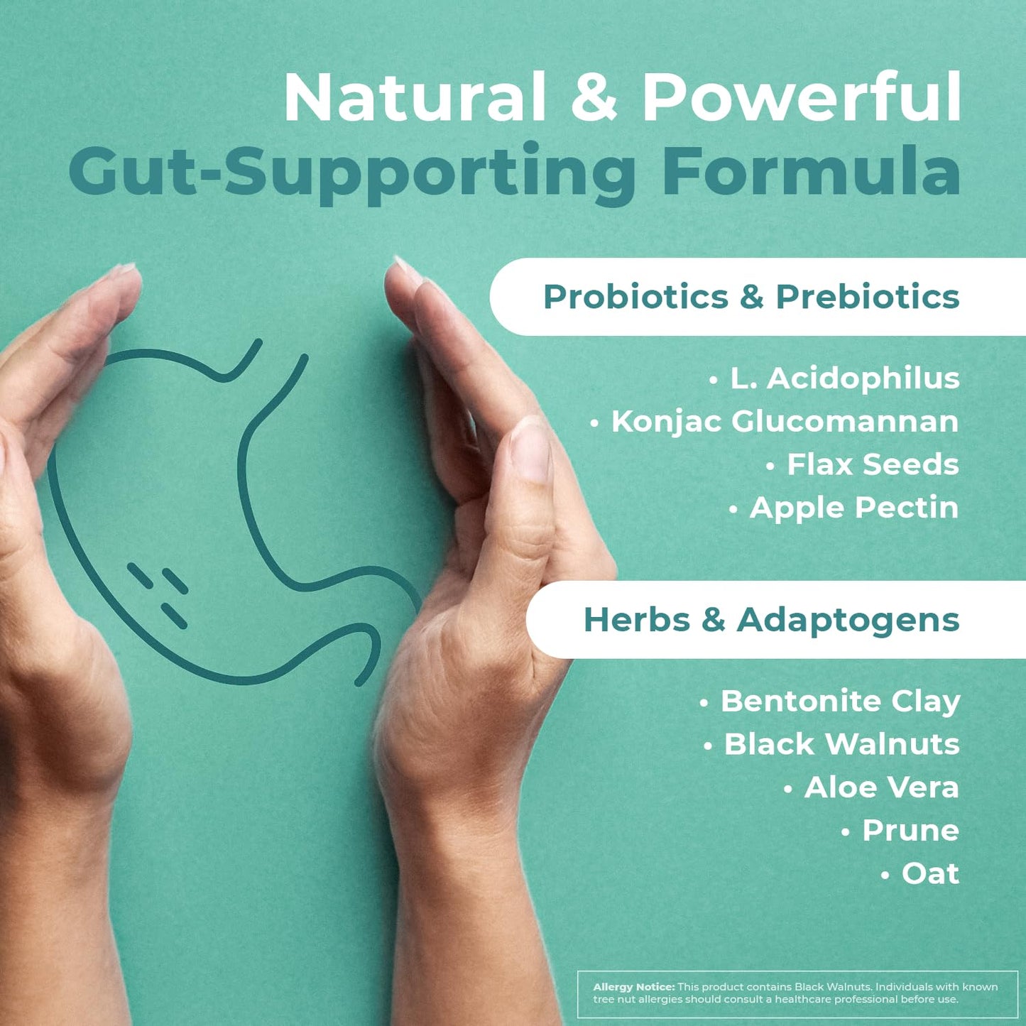 Nature’s NutriWave GutOptim Pre & Probiotic Enzyme Capsules 180 Count