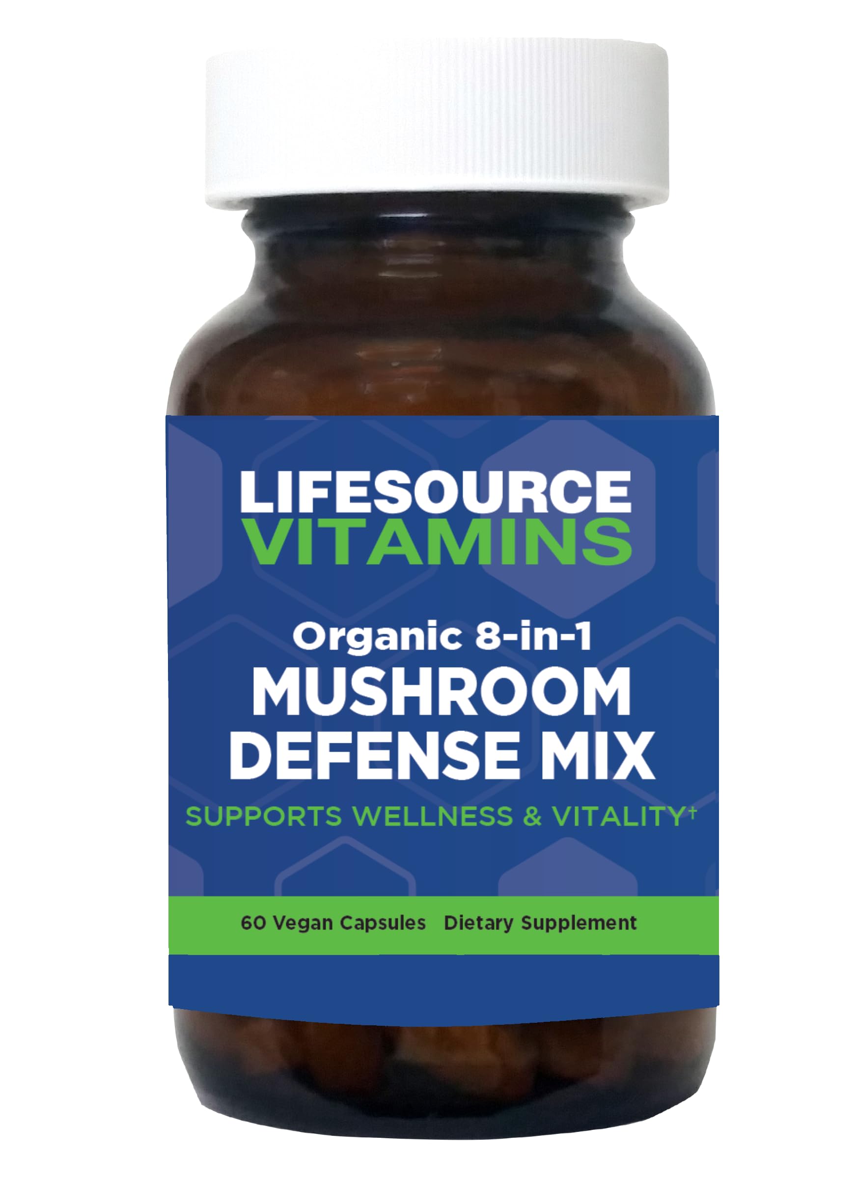 LifeSource Vitamins Mushroom Defense Mix Capsules 60 Veg Caps