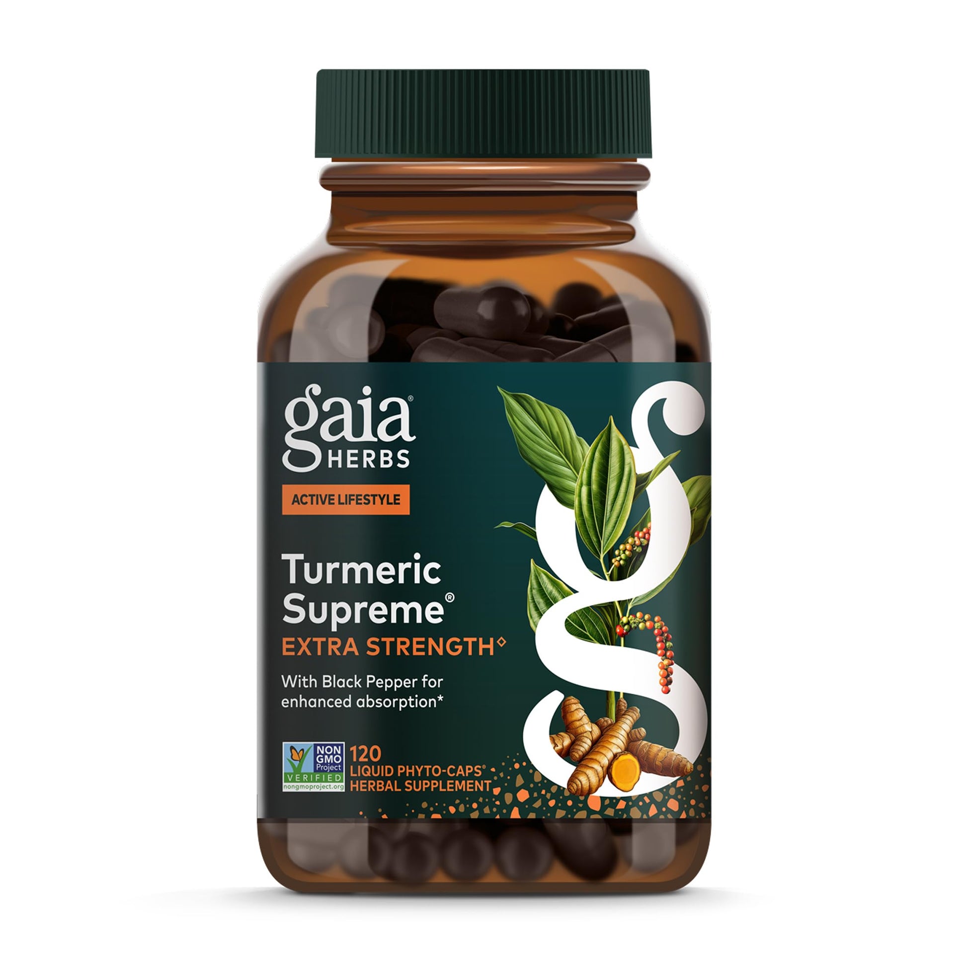 Gaia Herbs Turmeric Supreme Extra Strength Capsule, 120 Count