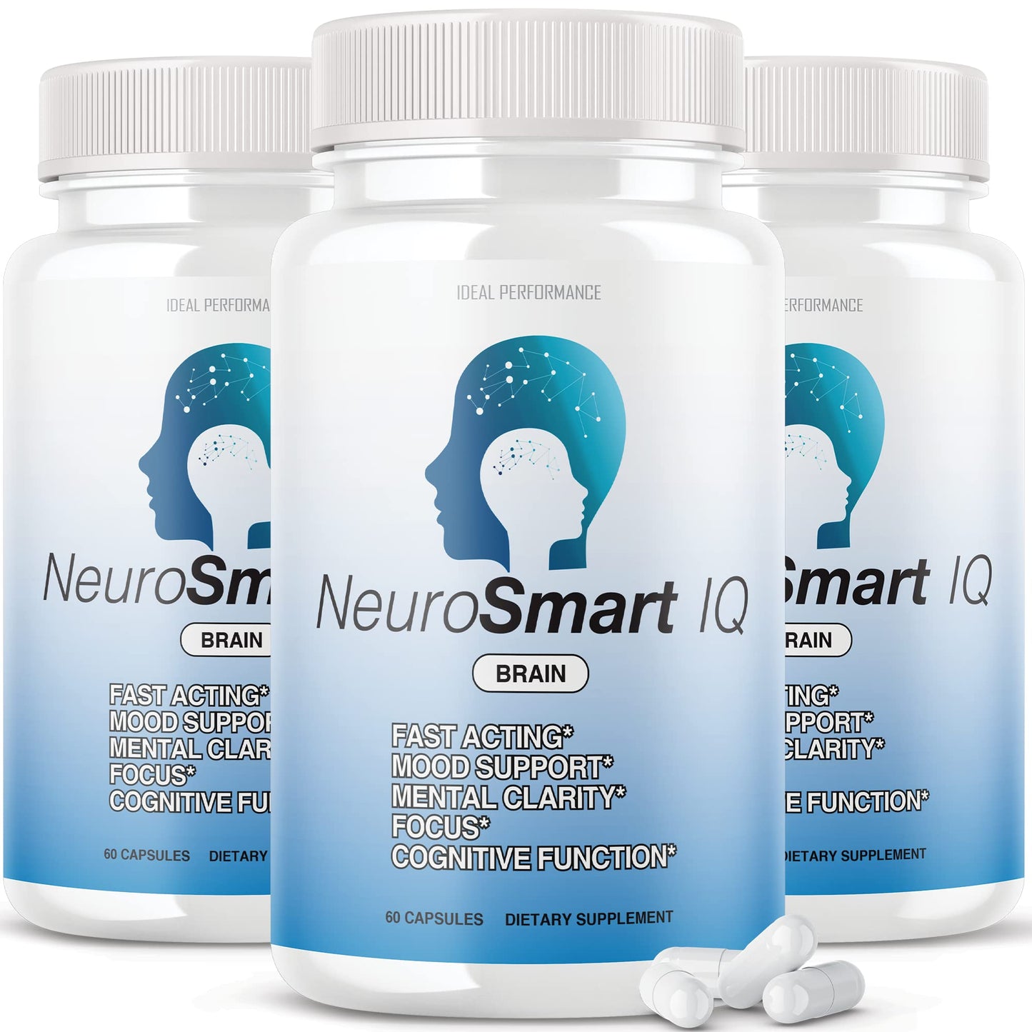 IDEAL PERFORMANCE Neuro Smart IQ Brain Pills Capsule, 180 Capsules