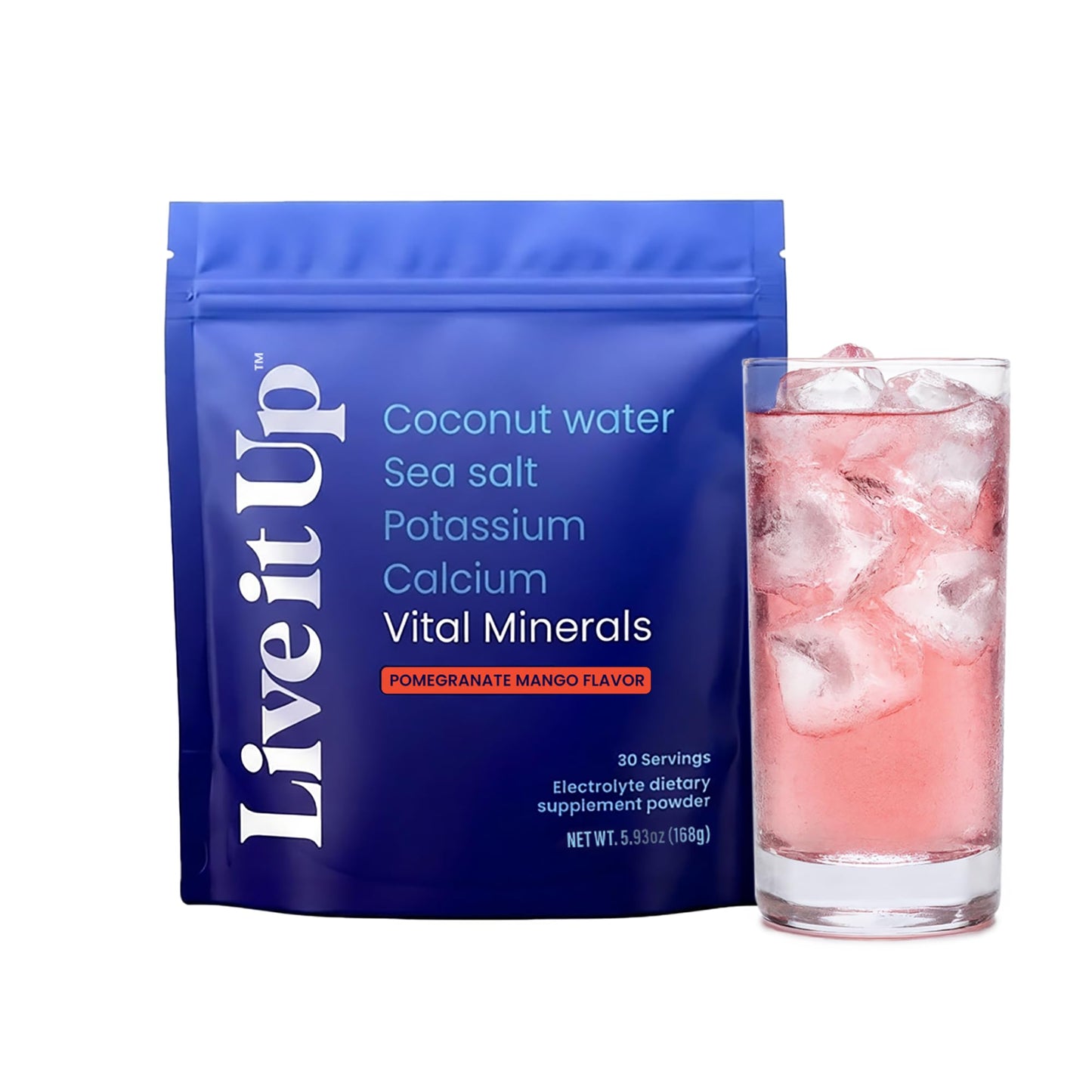 LIVE IT UP Vital Minerals: Electrolyte Powder for Hydration 5.93 Ounce