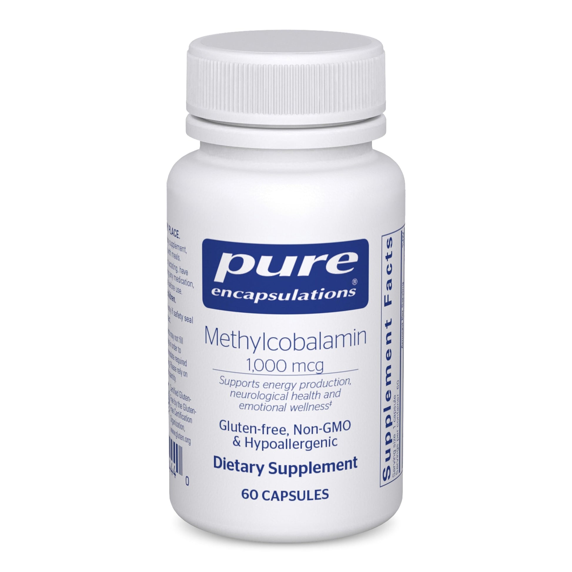 Pure Encapsulations Methylcobalamin 1,000 mcg Vitamin B12 Capsules, 60 Count