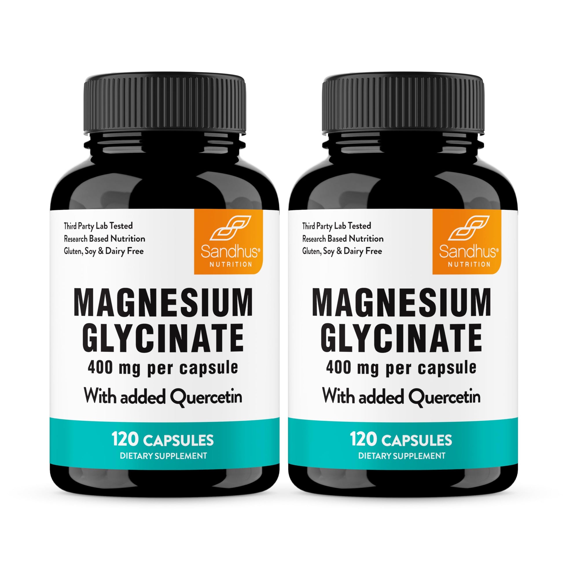 Sandhu's Magnesium Glycinate 400mg High Absorption with Quercetin, 240 Capsules