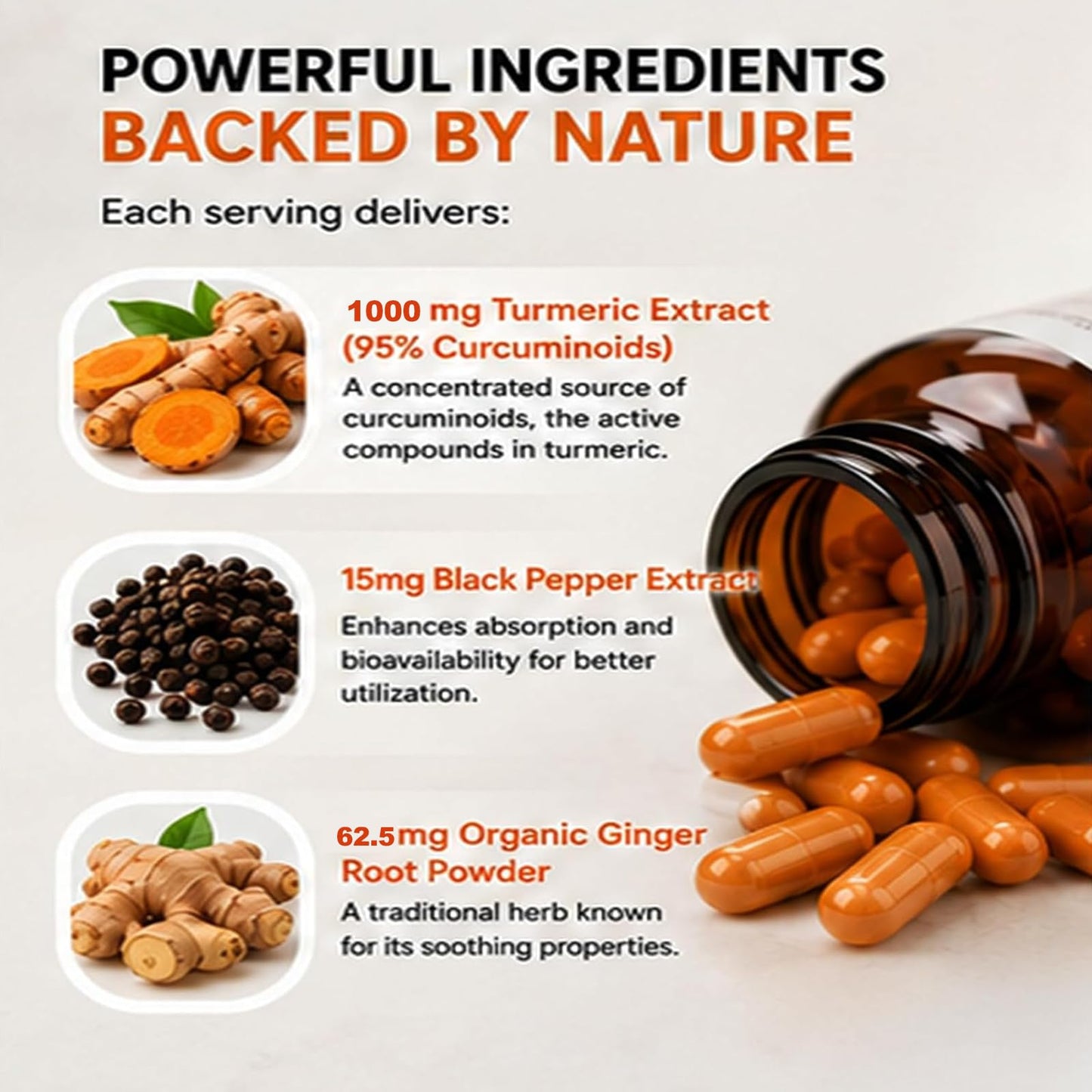 Renovia Oil Nuvapure Turmeric with Black Pepper Turmeric Curcuminoid Extract Supplement Enhanced Absorption Formula Daily Joint Wellness Support Softgel 1 Count