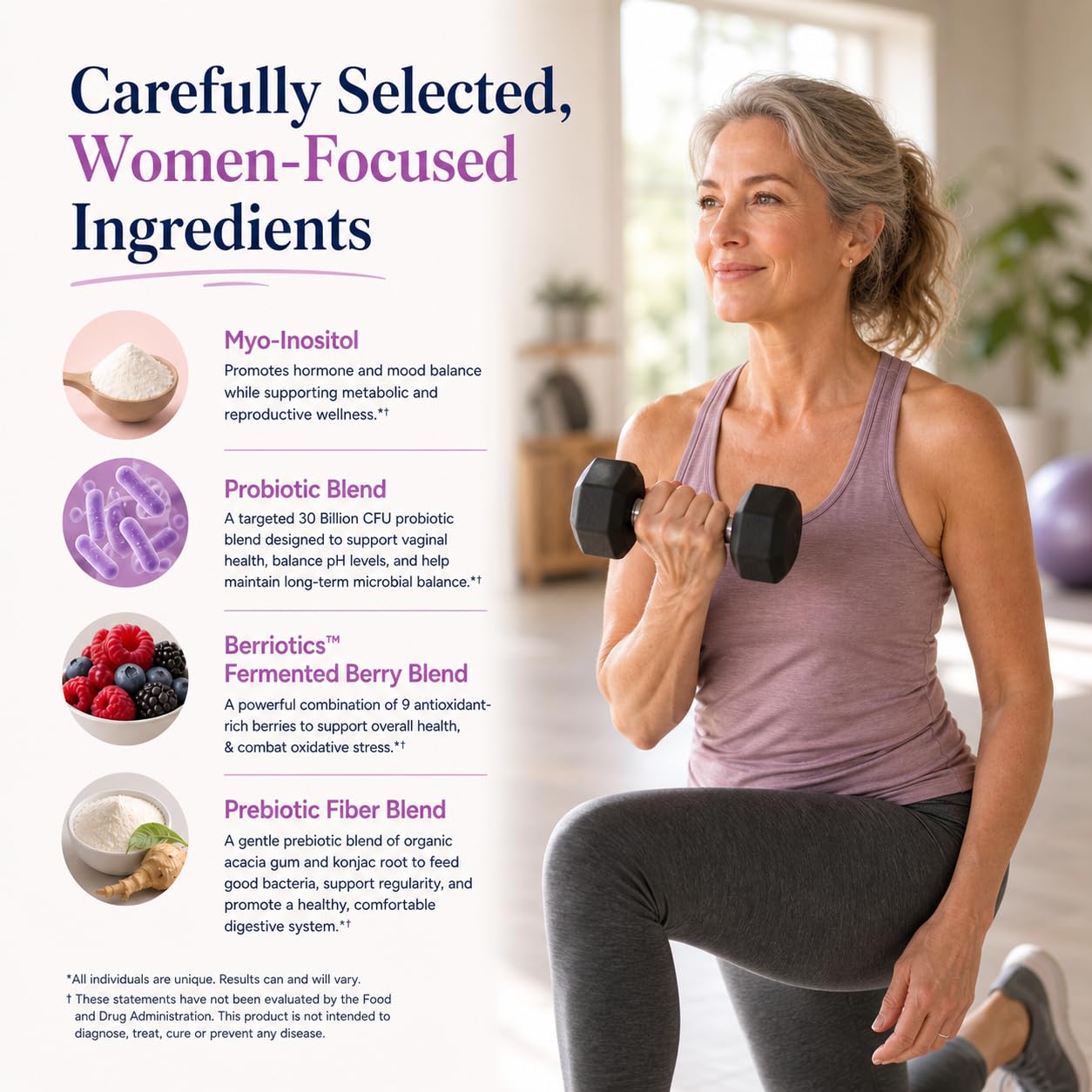 Gundry MD Women's Total Probiotic with Inositol Capsule, 30 Count