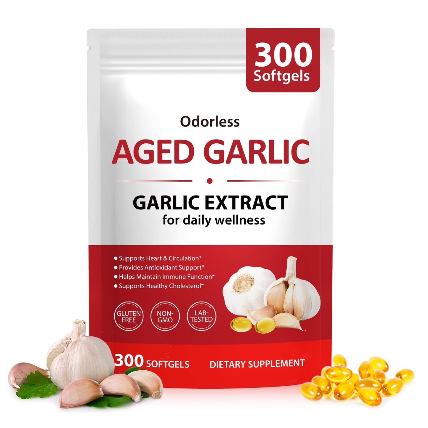 Stbhgfyxr Aged Garlic Extract Softgels, 300 Count