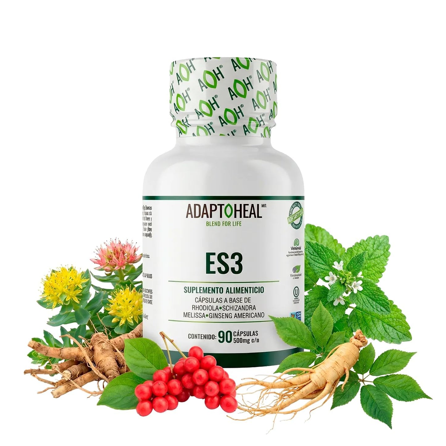 ADAPTOHEAL Adaptogenic Supplement Capsule, 90 Count