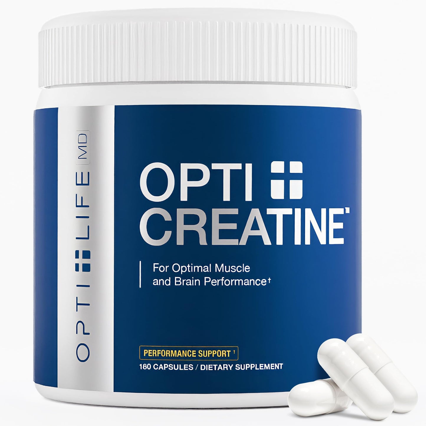 Opti + Life Creatine Monohydrate Capsules, 180 Capsules