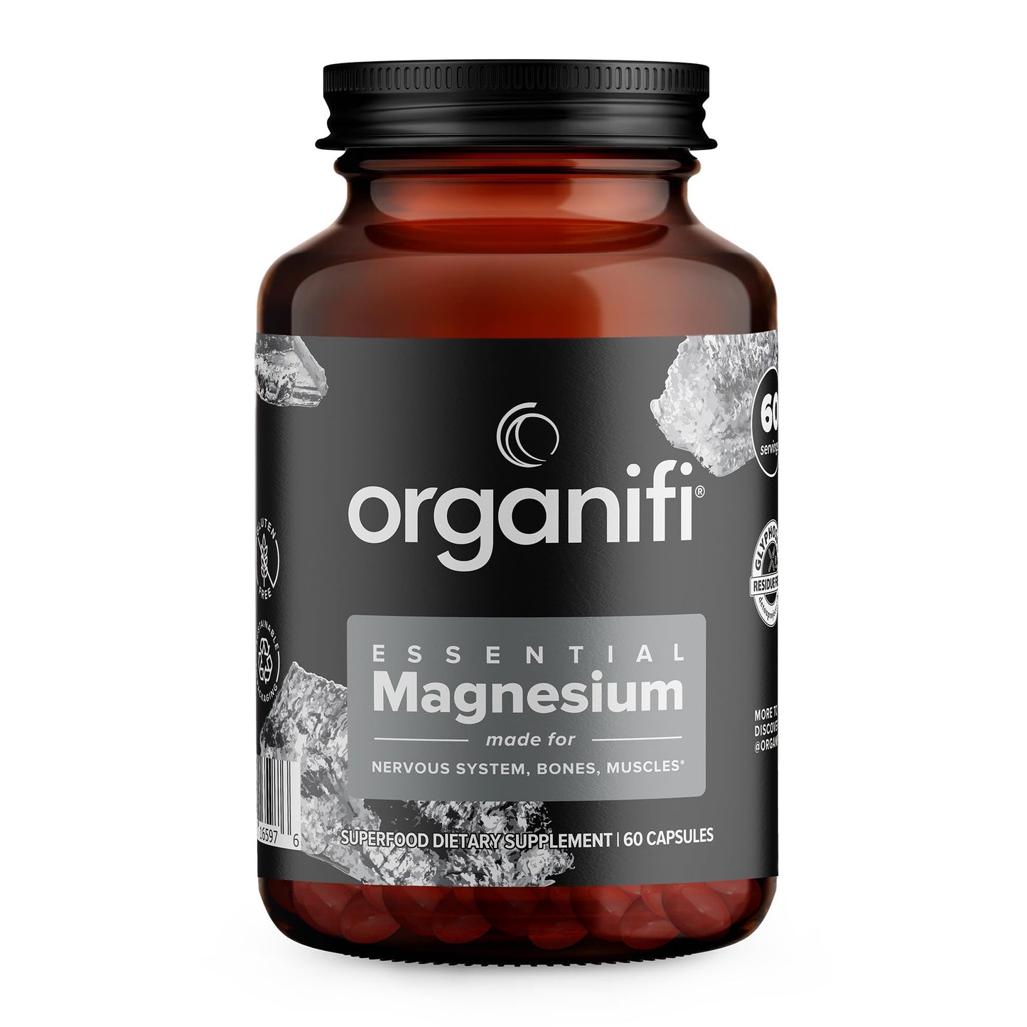 Organifi Essential Magnesium Glycinate Supplement, 60 Capsules
