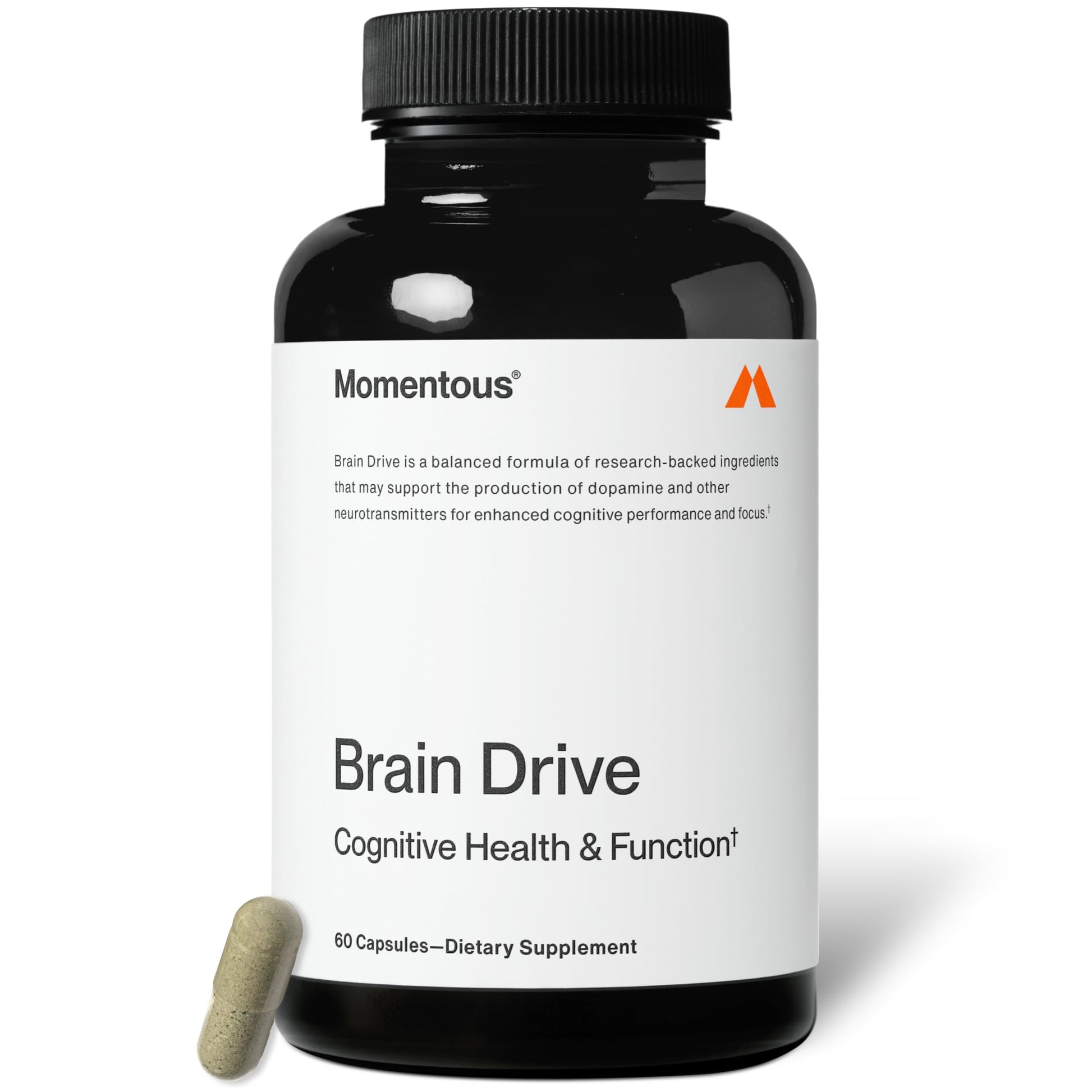 Momentous Brain Drive Nootropic Supplement Capsules 60 Count