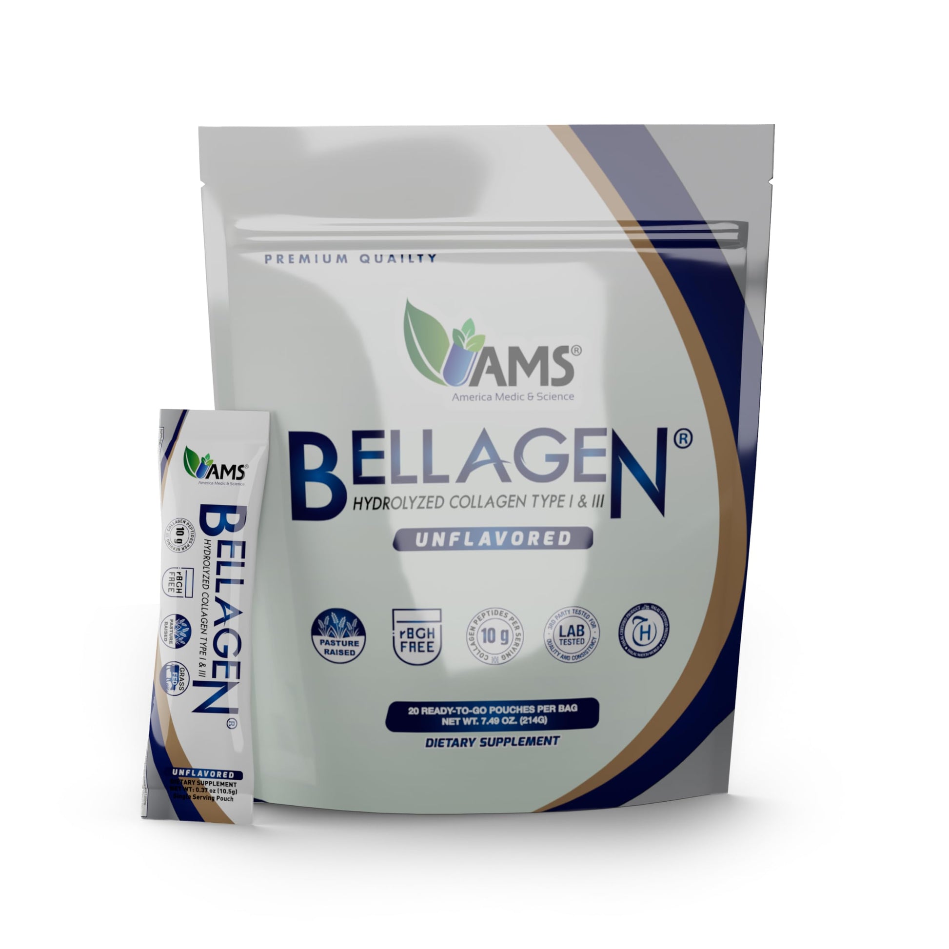 America Medic & Science Bellagen Collagen Peptides Powder 20