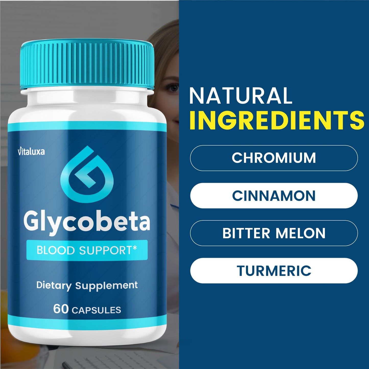Vitaluxa Glycobeta 60 Capsules