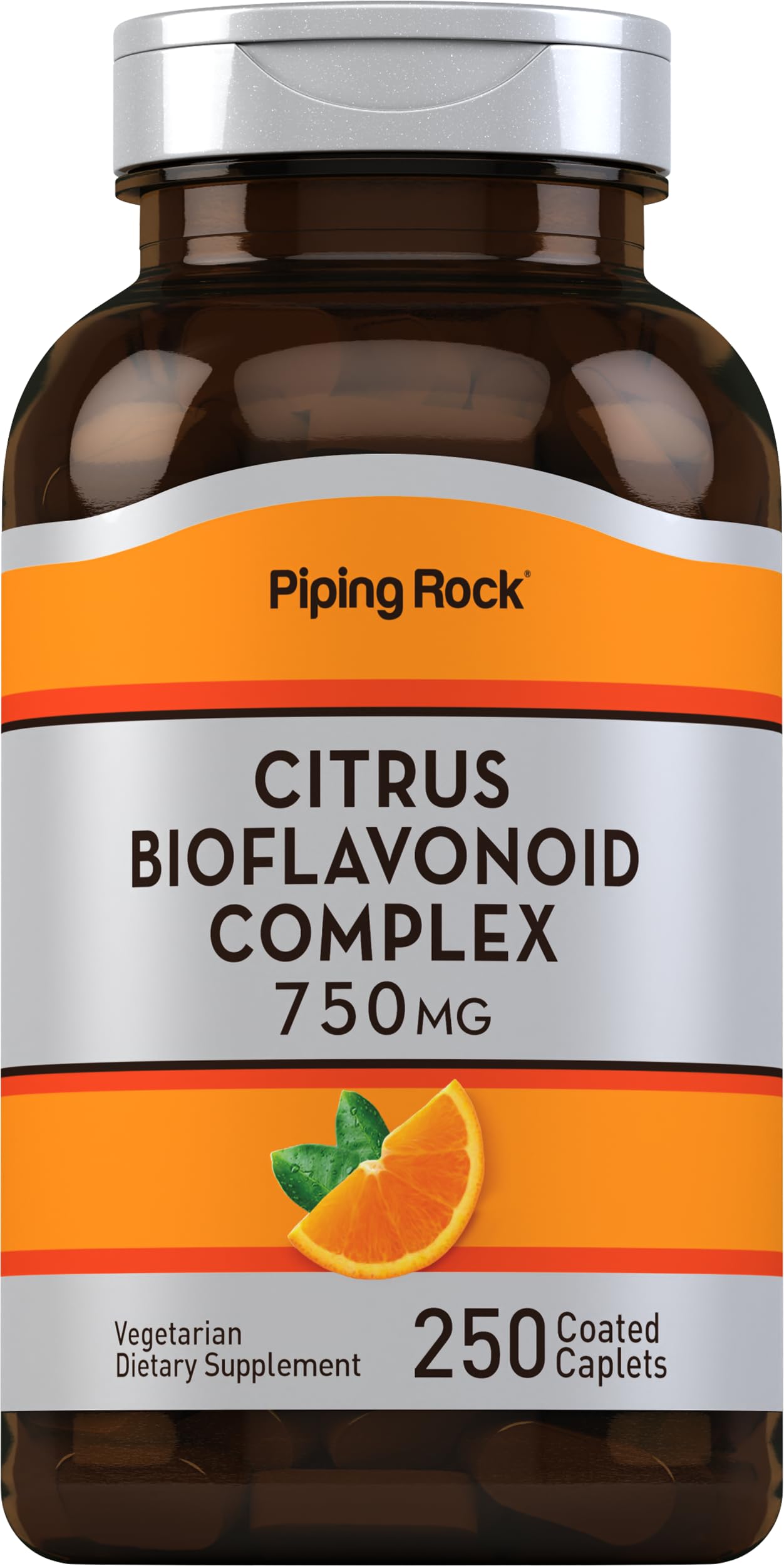 Piping Rock Citrus Bioflavonoids Complex Caplets, 250 Count