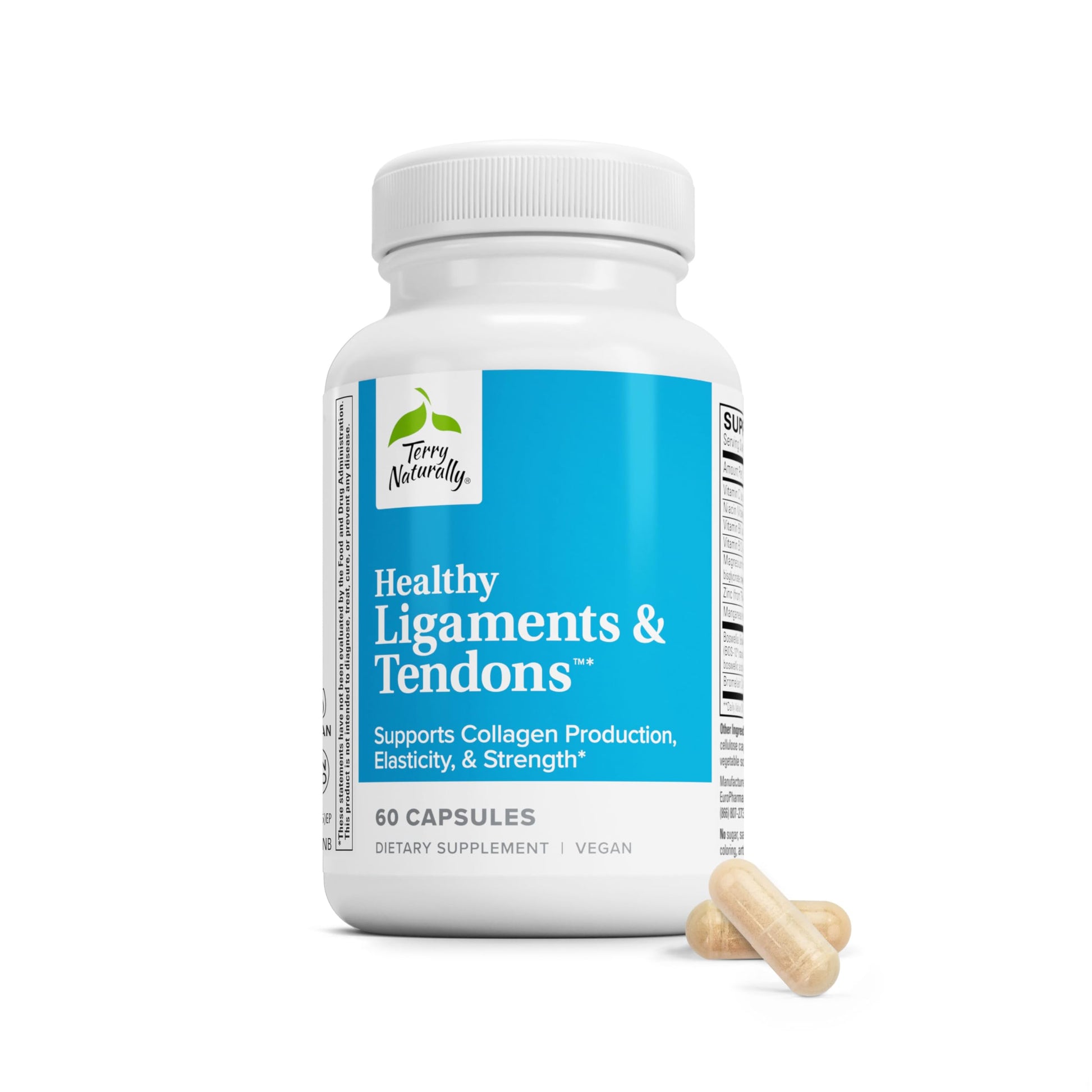 Terry Naturally Healthy Ligaments and Tendons Collagen Capsules 60 Count