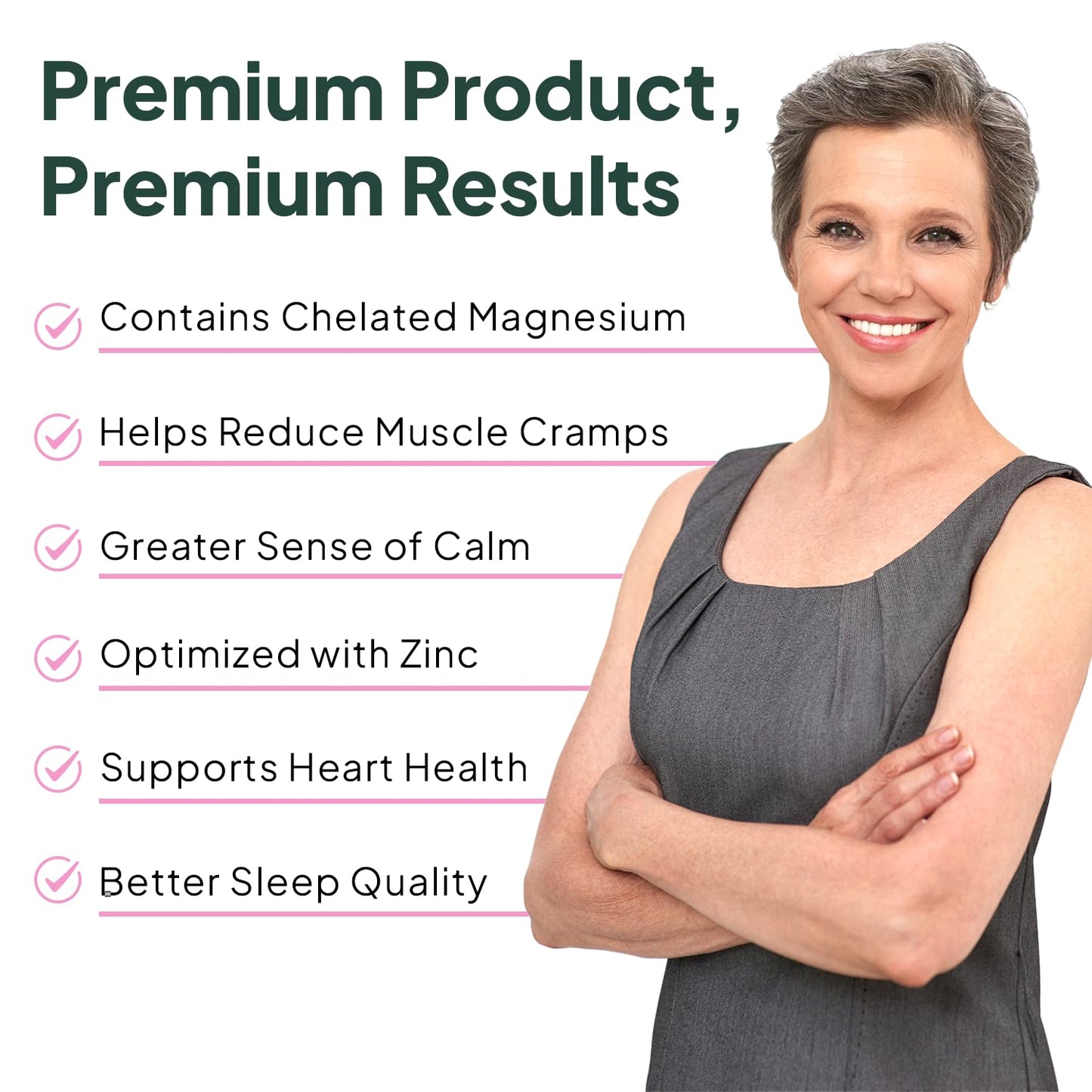 Organics Ocean Magnesium Glycinate with Zinc Capsules, 90 Count