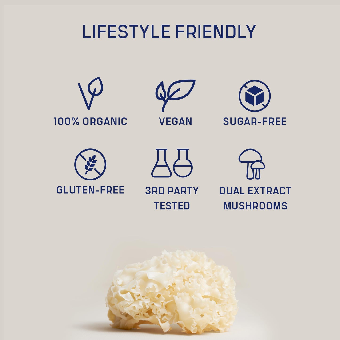 DIRTEA Tremella Mushroom Powder, 60g, 30 Servings