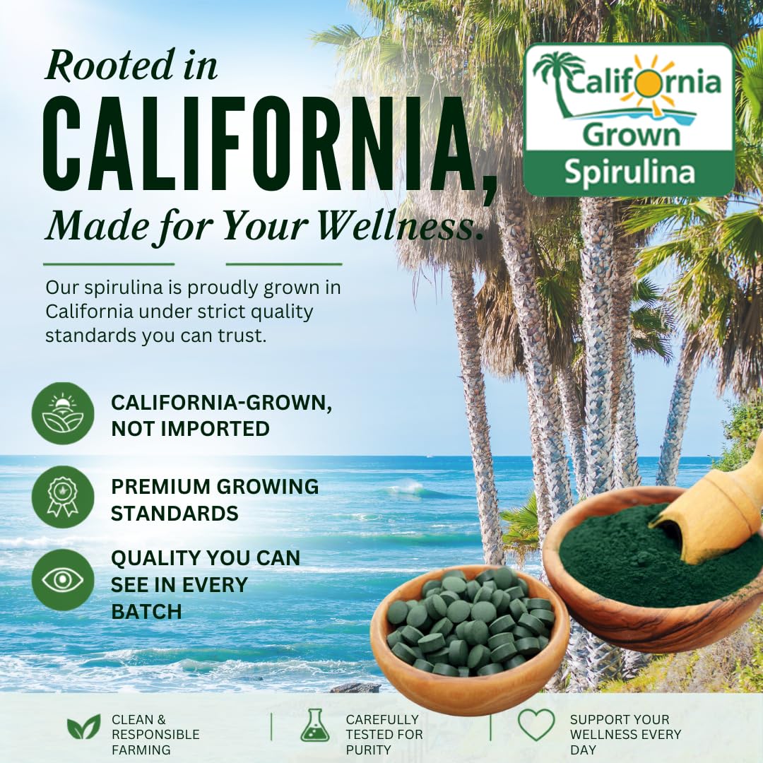 Earthrise Superfood California Spirulina 500mg 1800 Tablets
