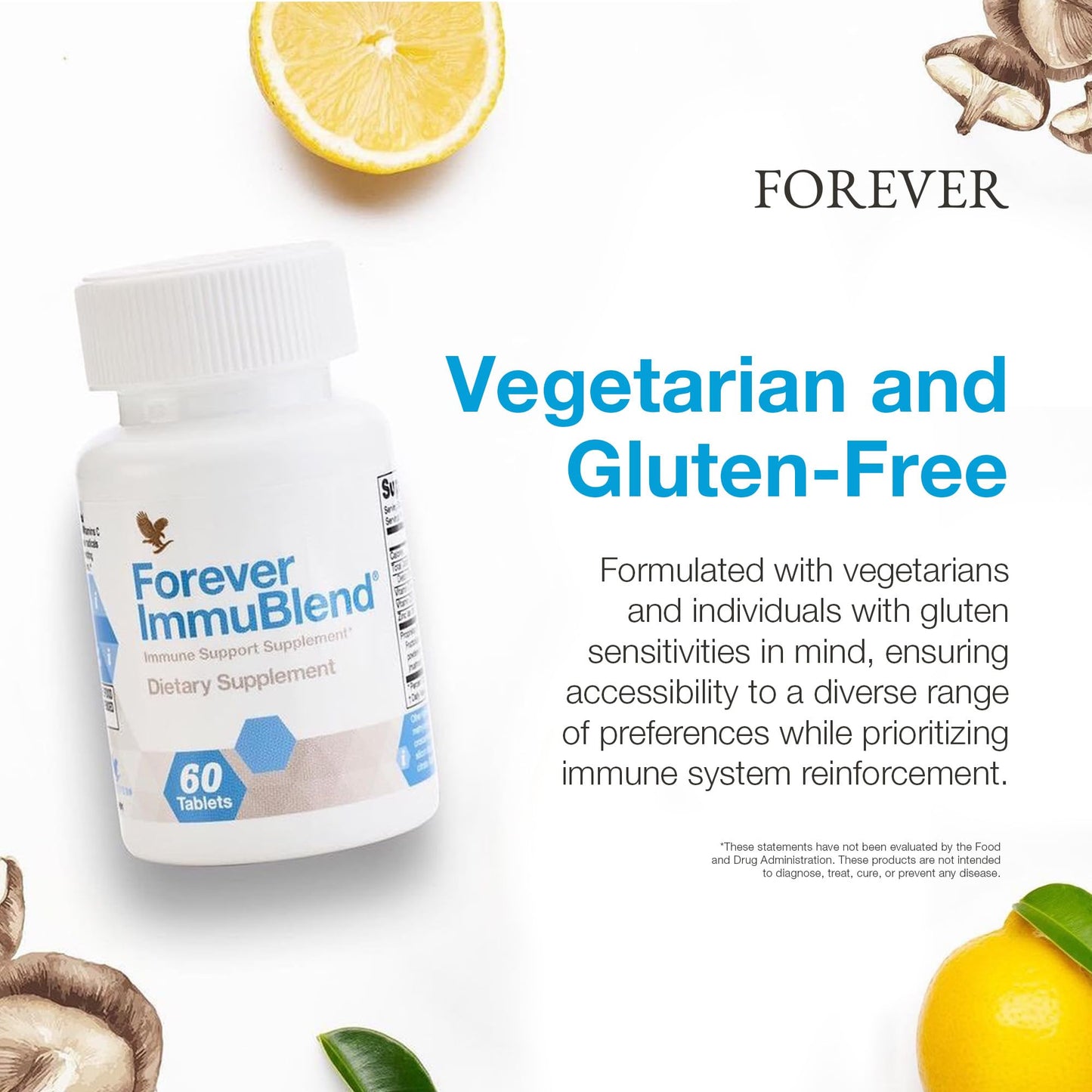 Forever Living Products Forever ImmuBlend Immune Support Supplement Tablets 60