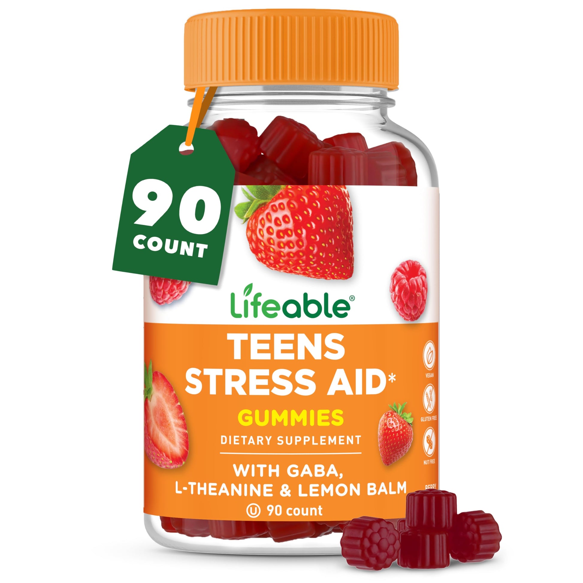 Lifeable Stress Aid Gummies for Teens 90 Count