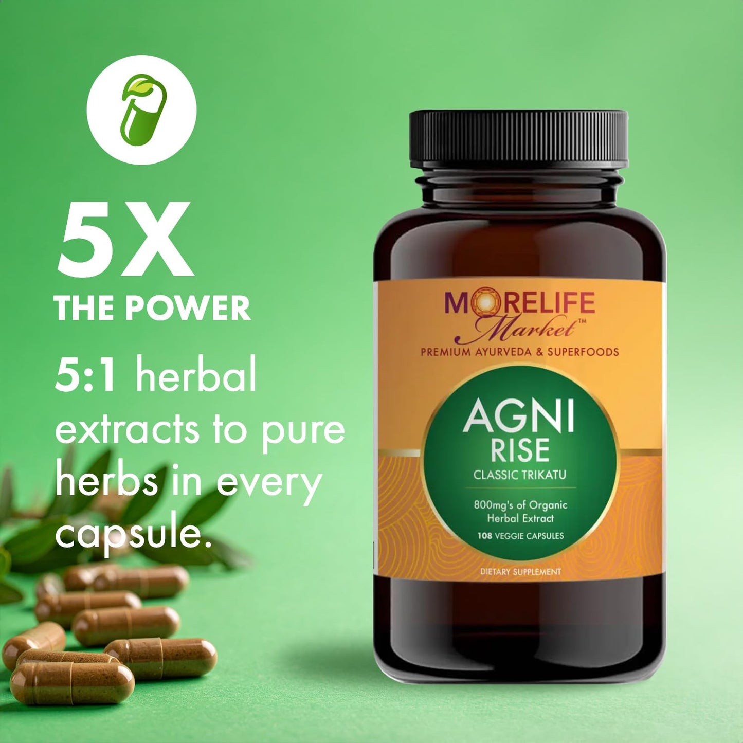 MoreLife Market Sama Digest Plus+ Capsules, 108 Veggie Capsules