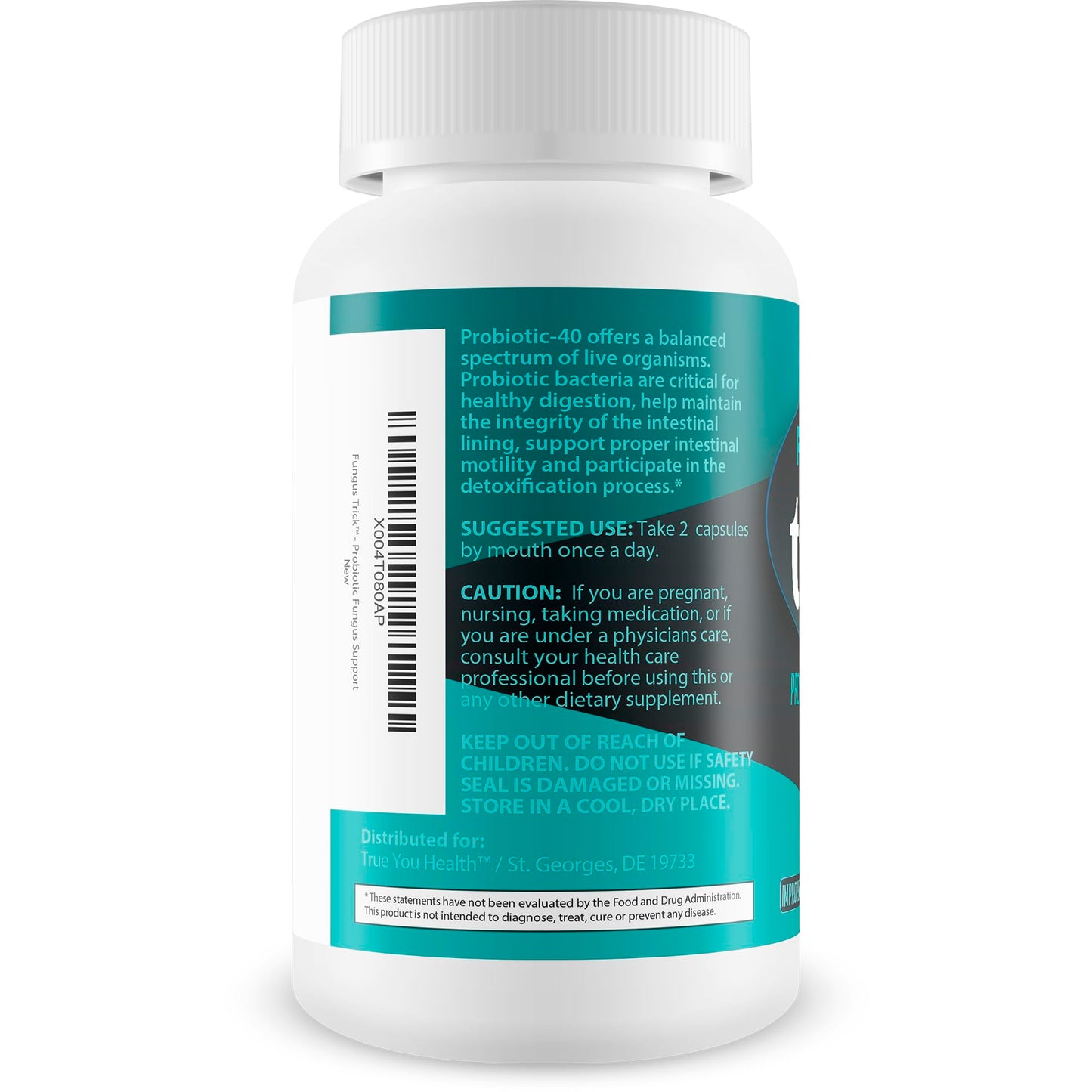 True You Health Fungus Trick Toenail Fungi Probiotic Capsule, 60 Count