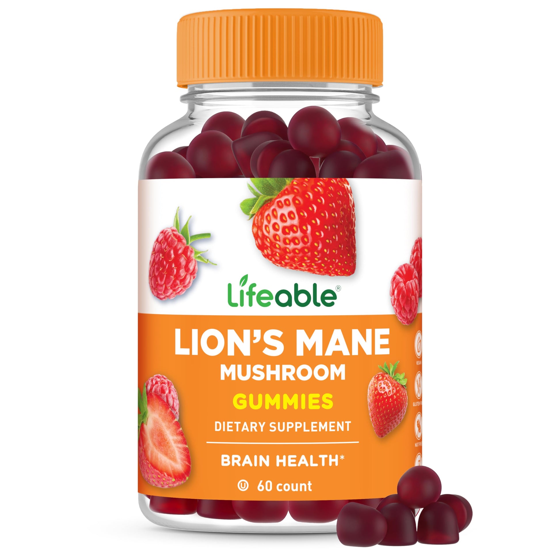 Lifeable Lions Mane Gummies 60 Count