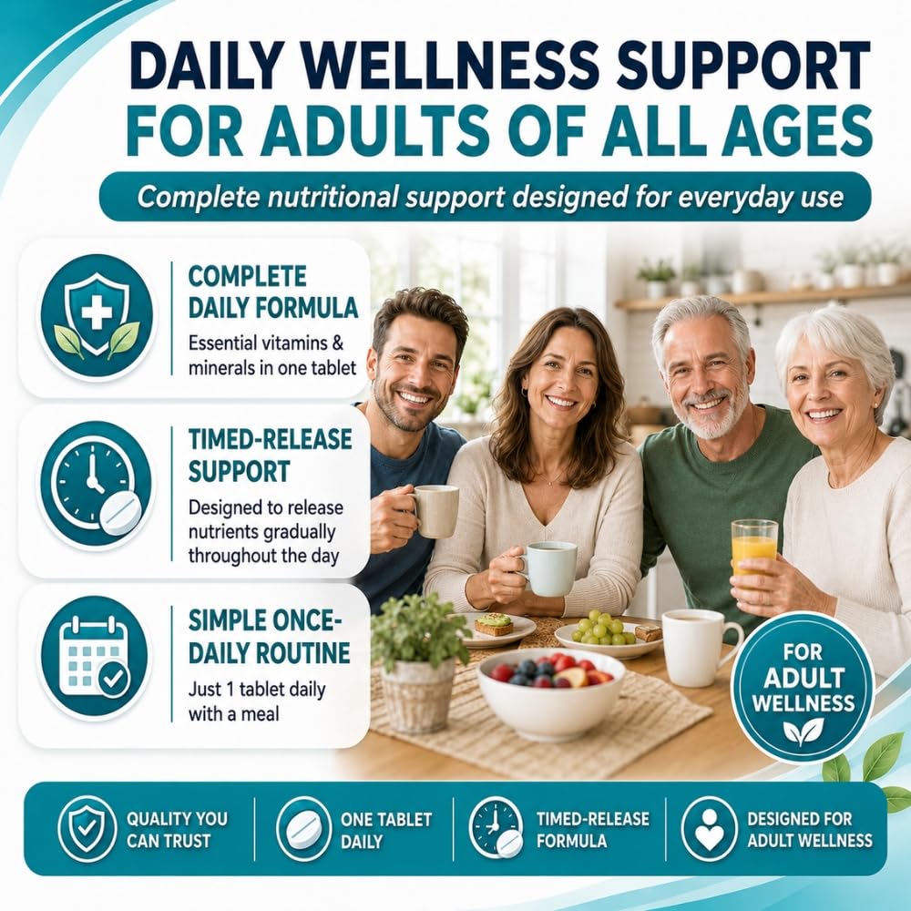 Quest Super Once A Day Timed-Release Multivitamin Tablet, 180 Tablets