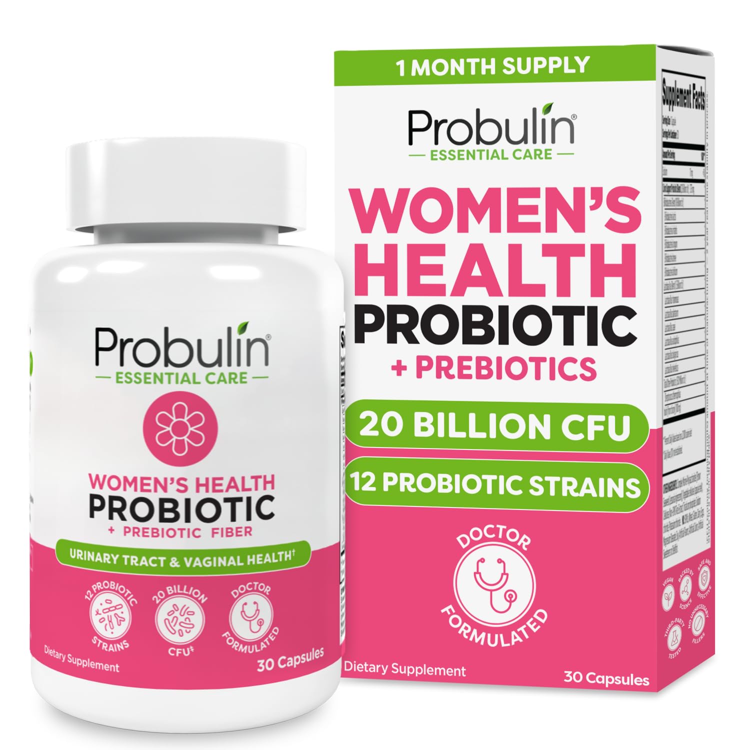 Probulin Women's Probiotic Capsules, 30 Count