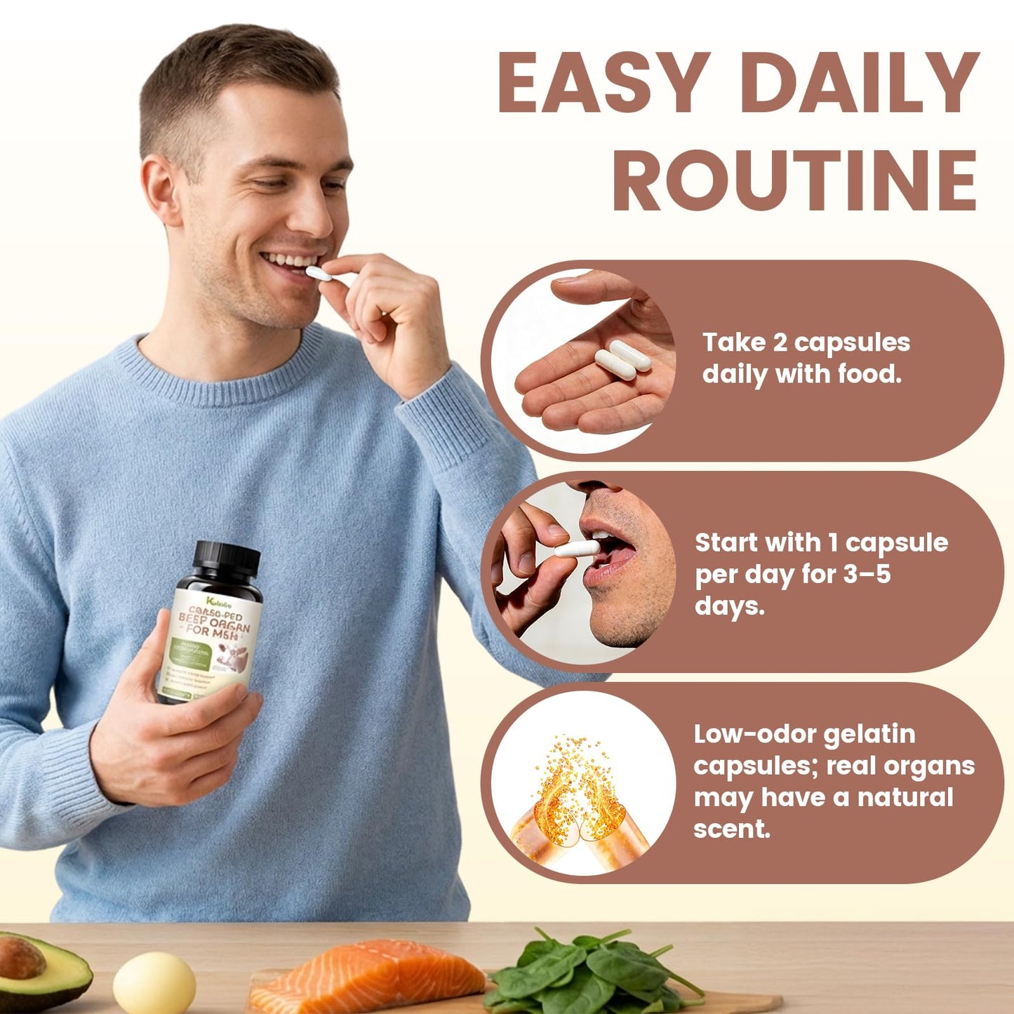 HOLINFRE Beef Liver Capsule 120 Count