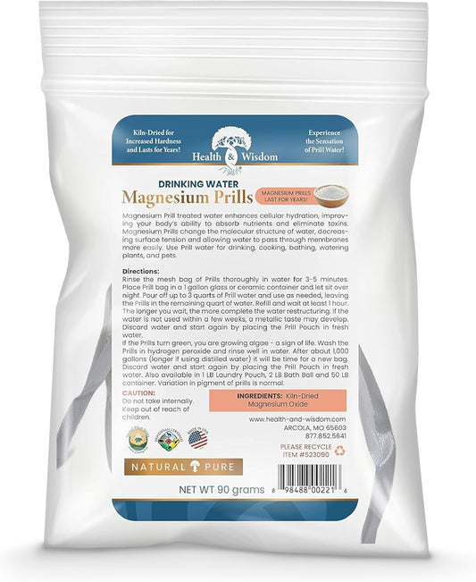 Health and Wisdom Magnesium Prills Powder 3.17 oz