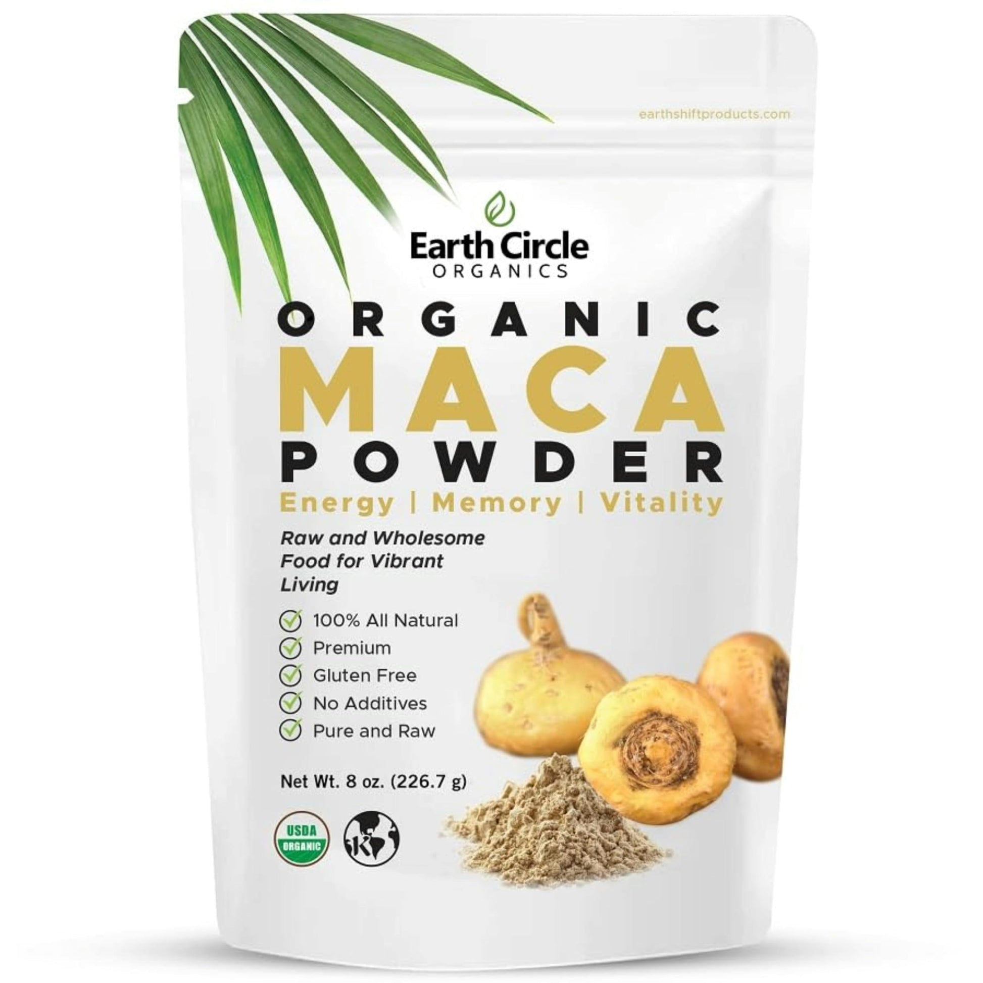 Earth Circle Organics Organic Maca Root Powder, 8 Ounce