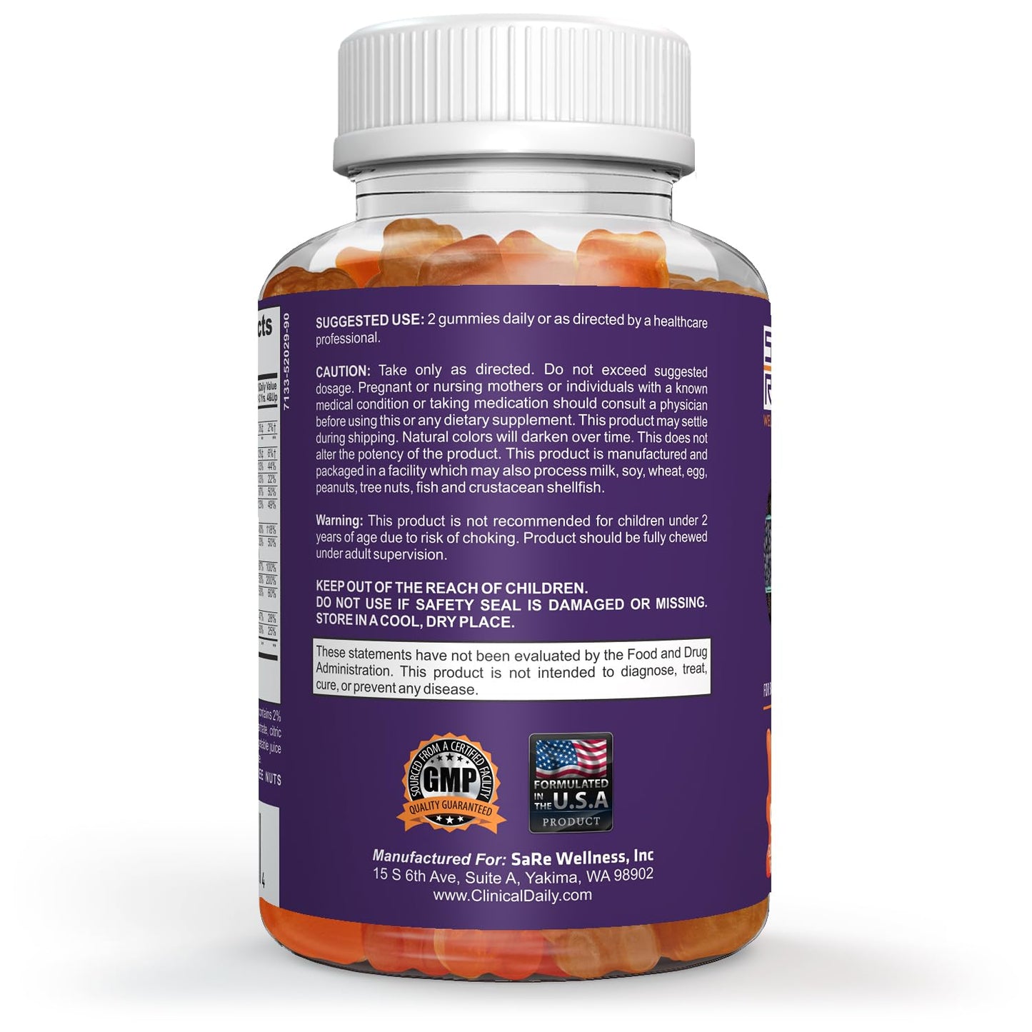 Clinical Daily Complete Kids Multivitamin Gummy 90 Count