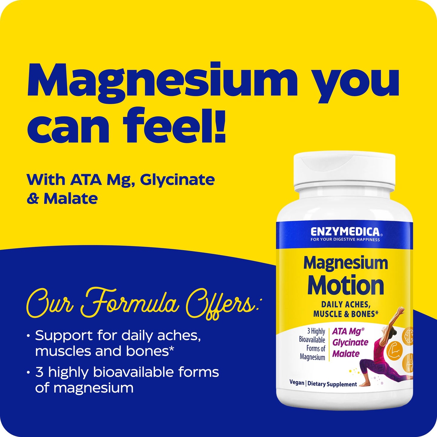 Enzymedica Magnesium Motion Capsule 60 Count