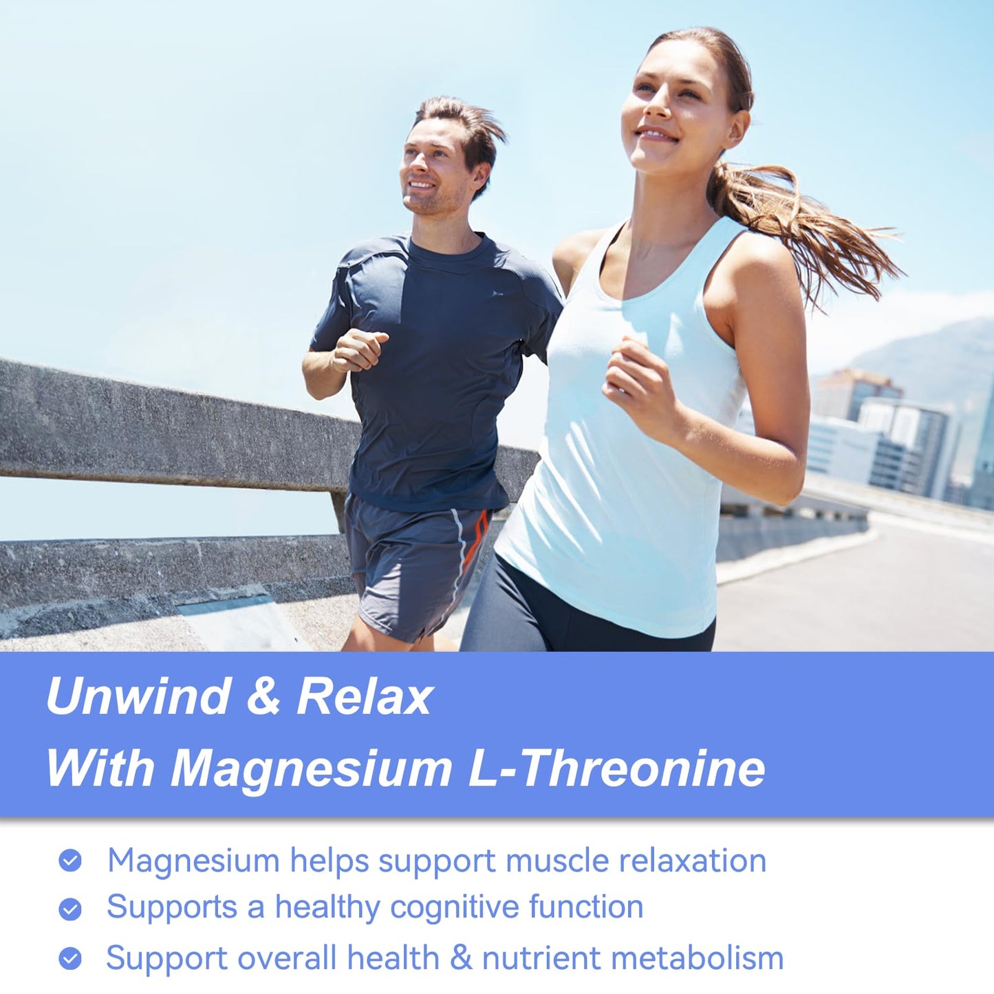 EAZGOO Magnesium L-Threonine Supplement, 120 Capsules