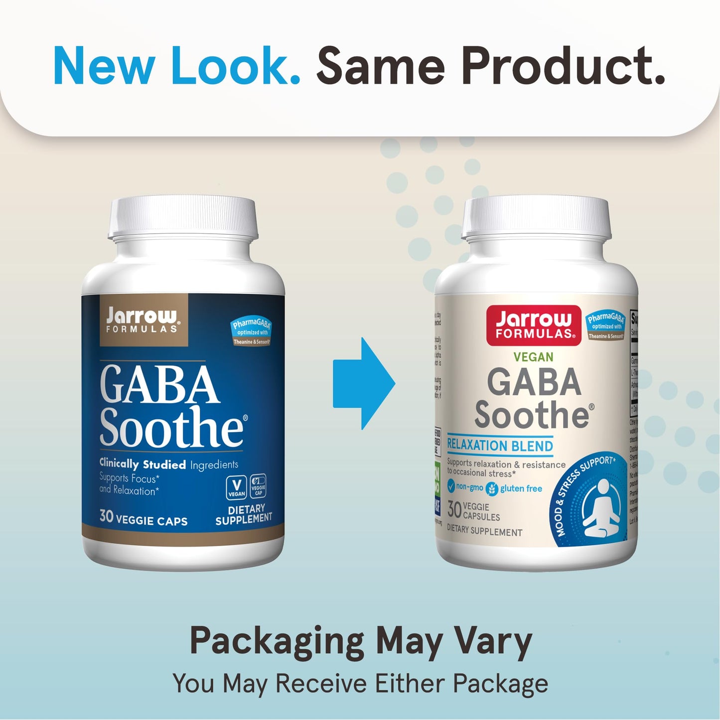 Jarrow Formulas GABA Soothe for Relaxation & Occasional Stress, 30 Capsules