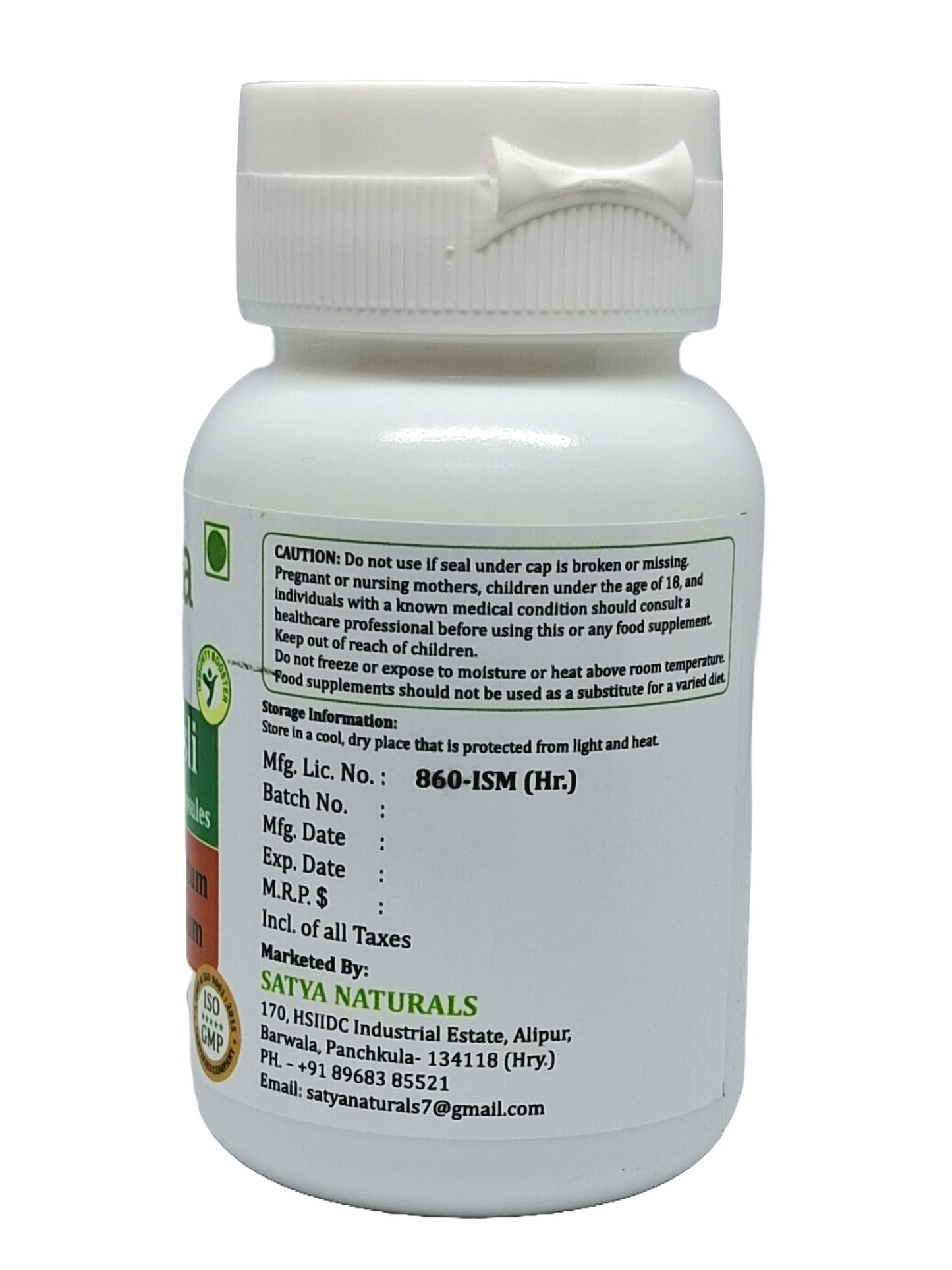 Generic Safed Musli 500 mg Capsule, 240 Count