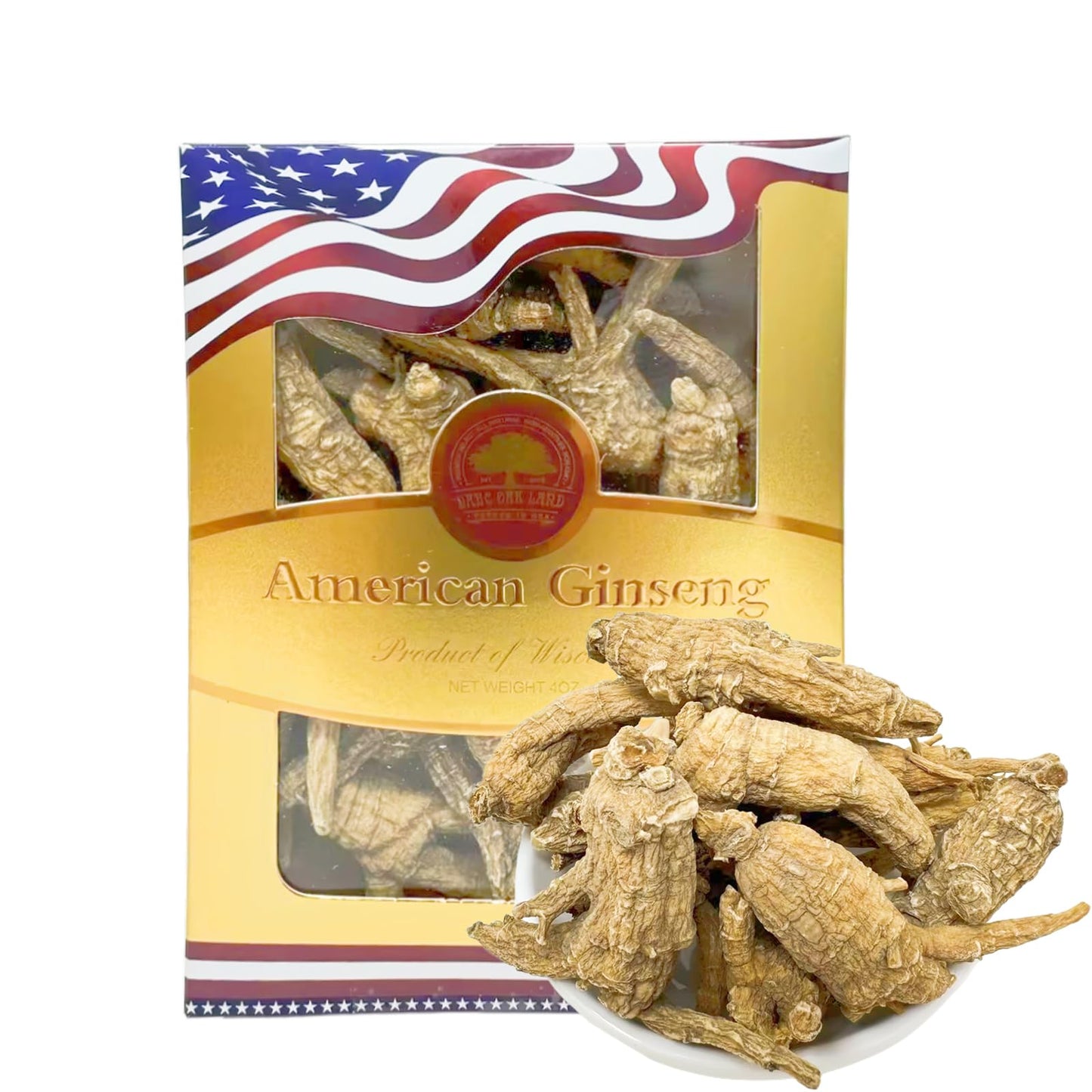 DABC OAK LAND American Wisconsin Ginseng Root Tablet 4 Tablets