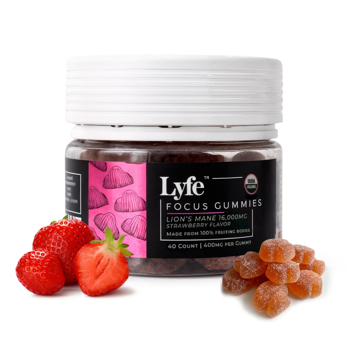 LYFE Functional Mushroom Gummies 40 Count