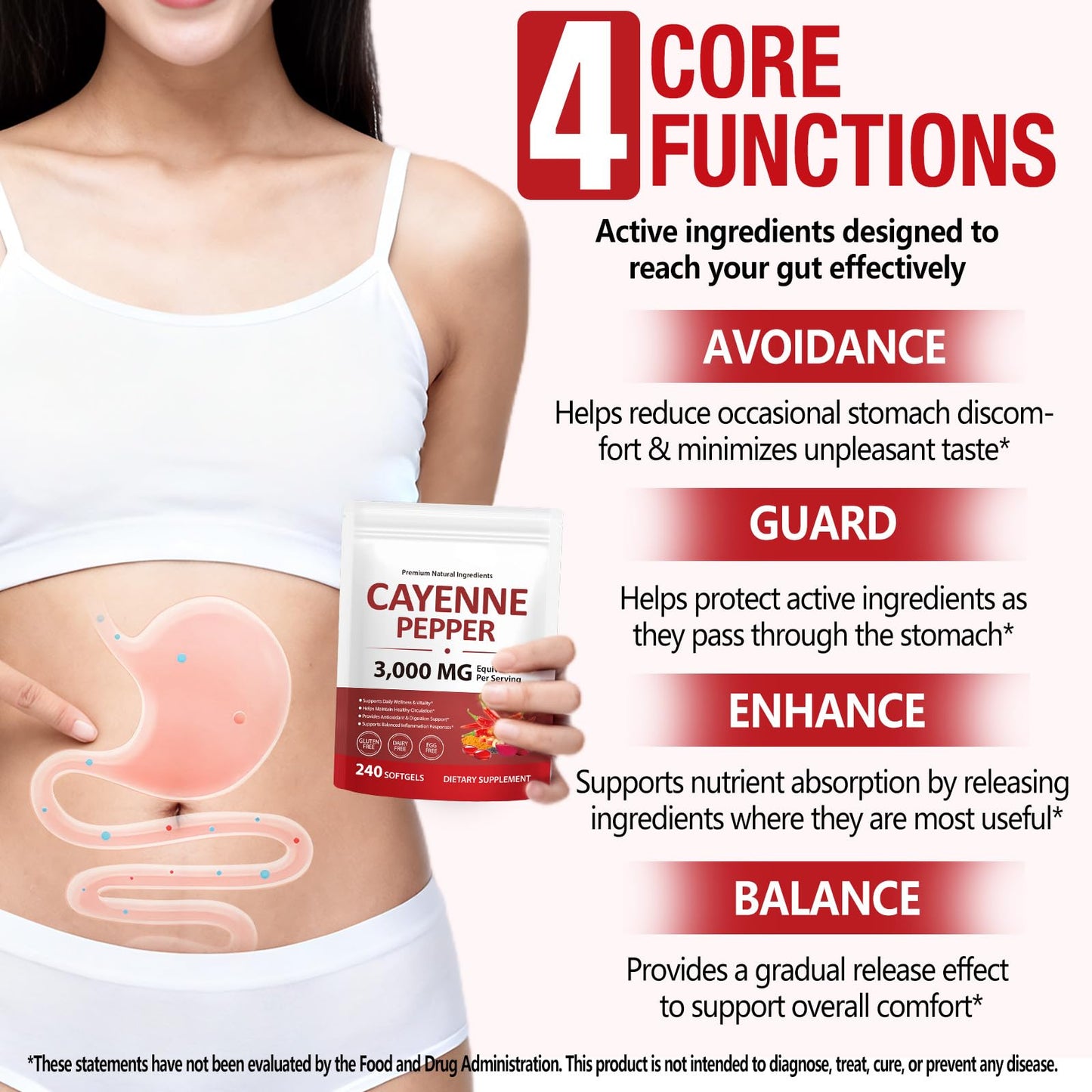 RSGRT Cayenne Pepper Softgels Capsule 240 Count