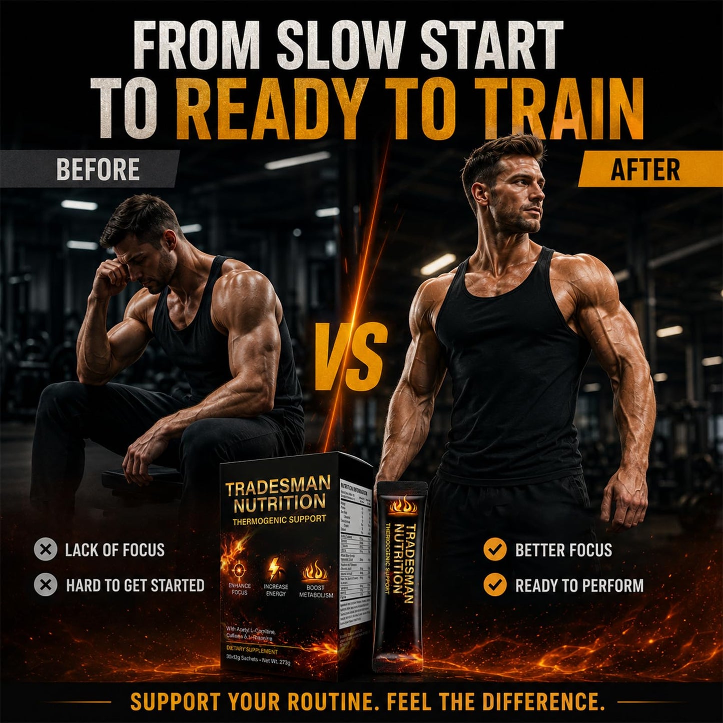 TRADESMAN NUTRITION Shred Energy Drink Powder, 1 Pack