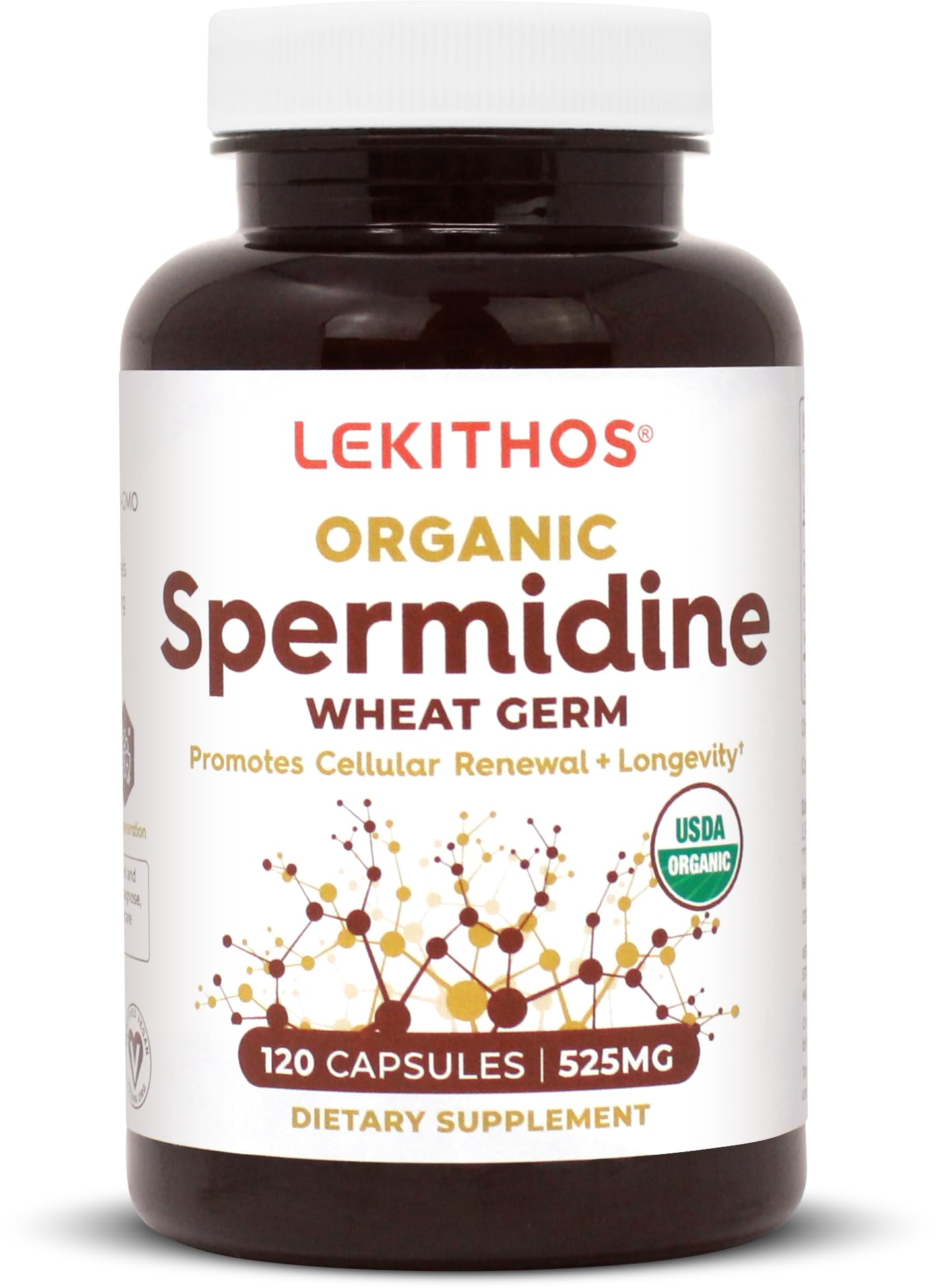 Lekithos Organic Spermidine Capsules 120 Capsules