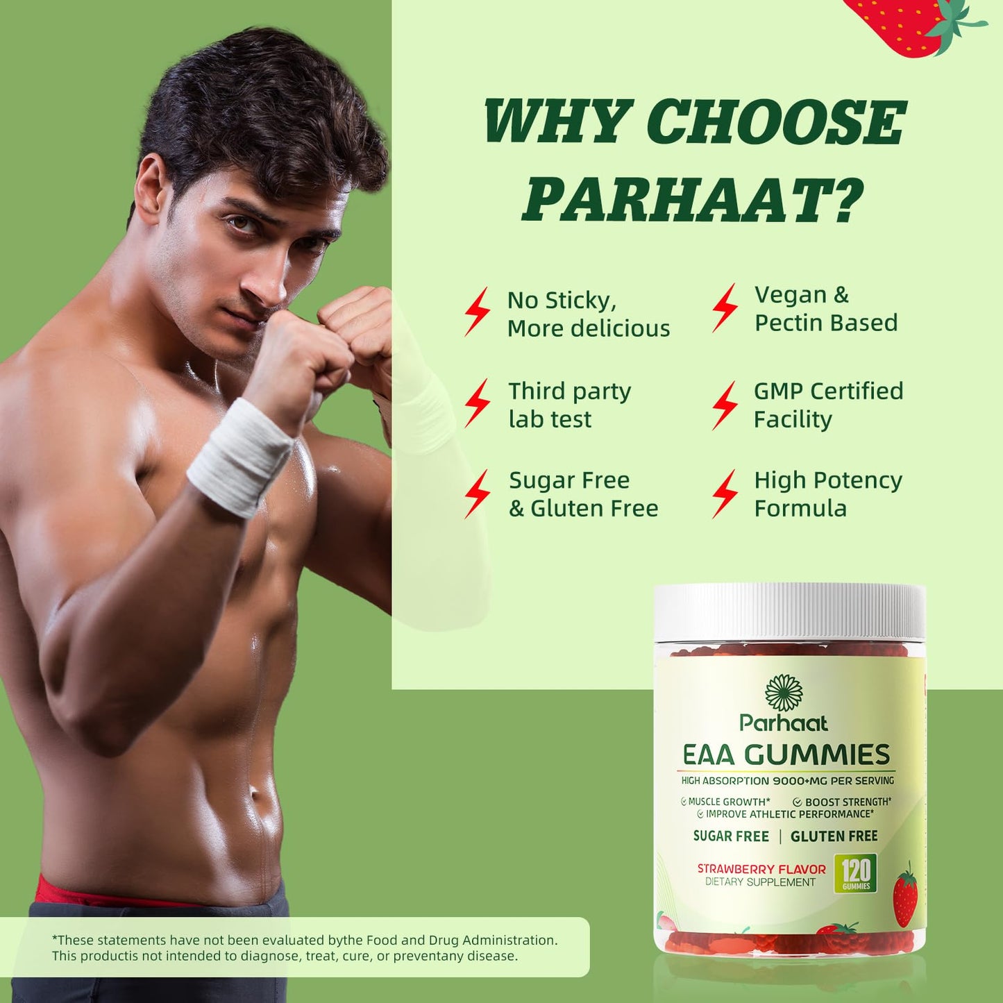 Parhaat EAA Gummies 120 Count