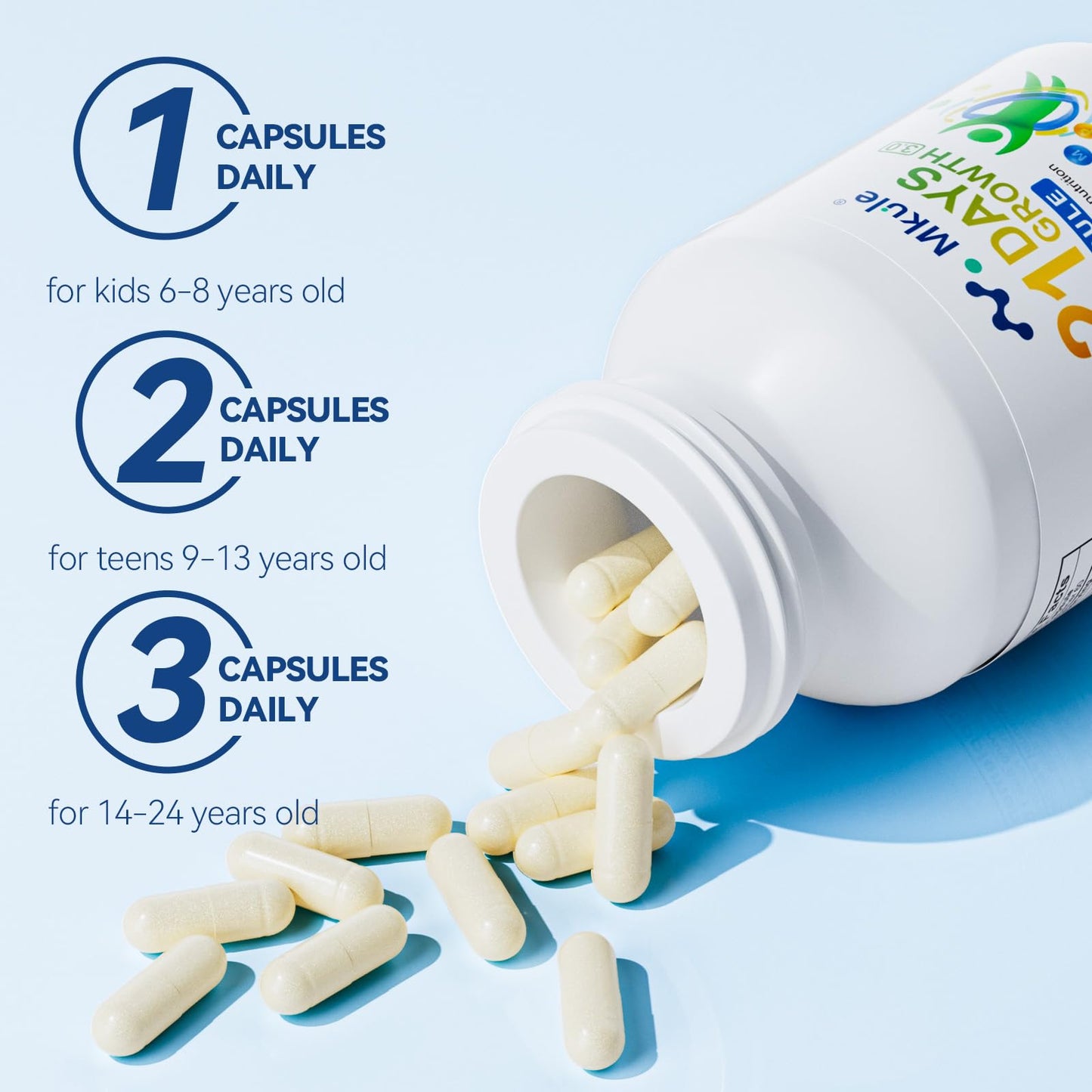 Mkule Height Growth Supplement Capsule 180 Count